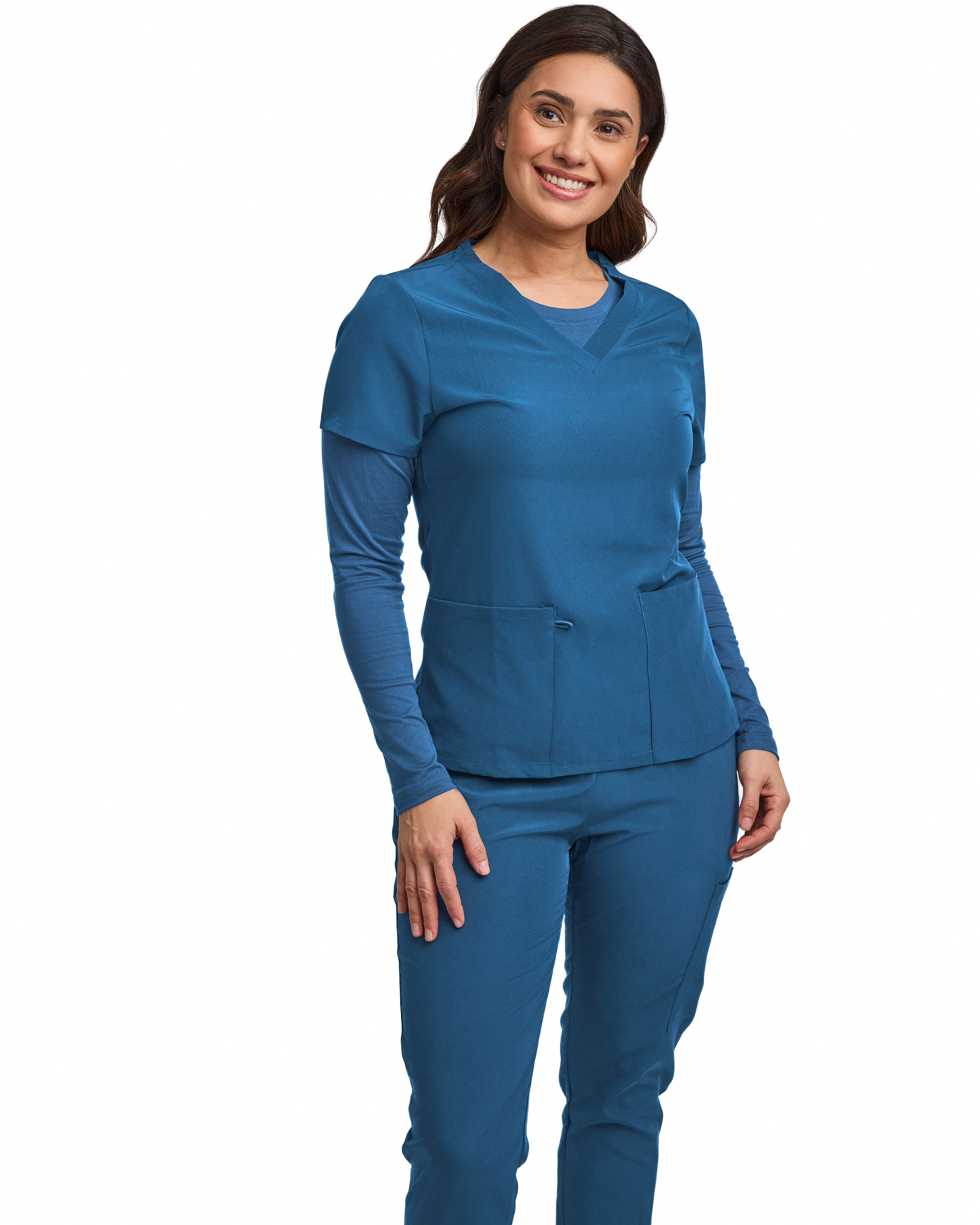 GT Performance/4FLEX Womens 3-PIECE Scrub Set Jogger Pant, Underscrub, and Top - Picture 10 of 21