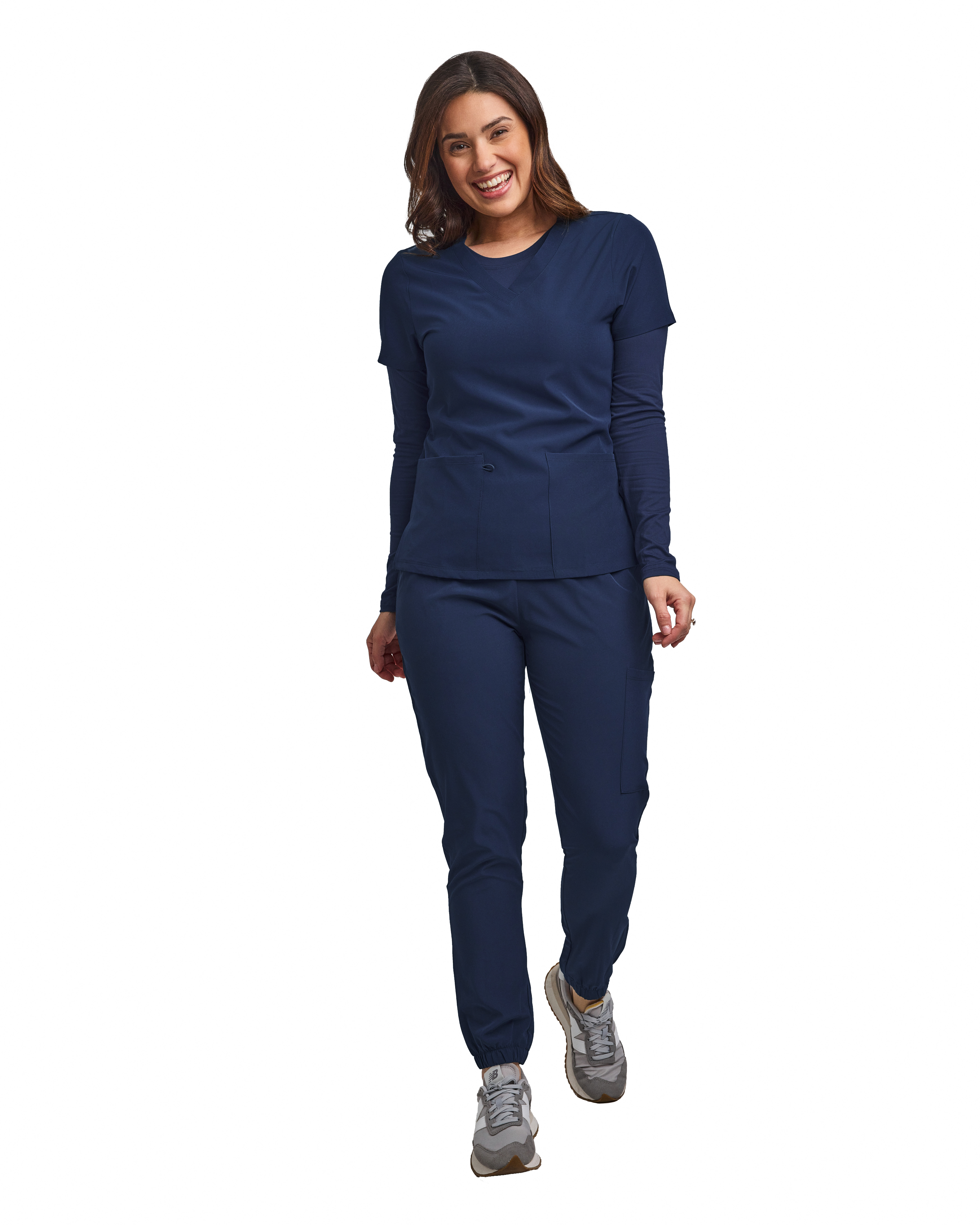 GT Performance/4FLEX Womens 3-PIECE Scrub Set Jogger Pant, Underscrub, and Top - Picture 12 of 21