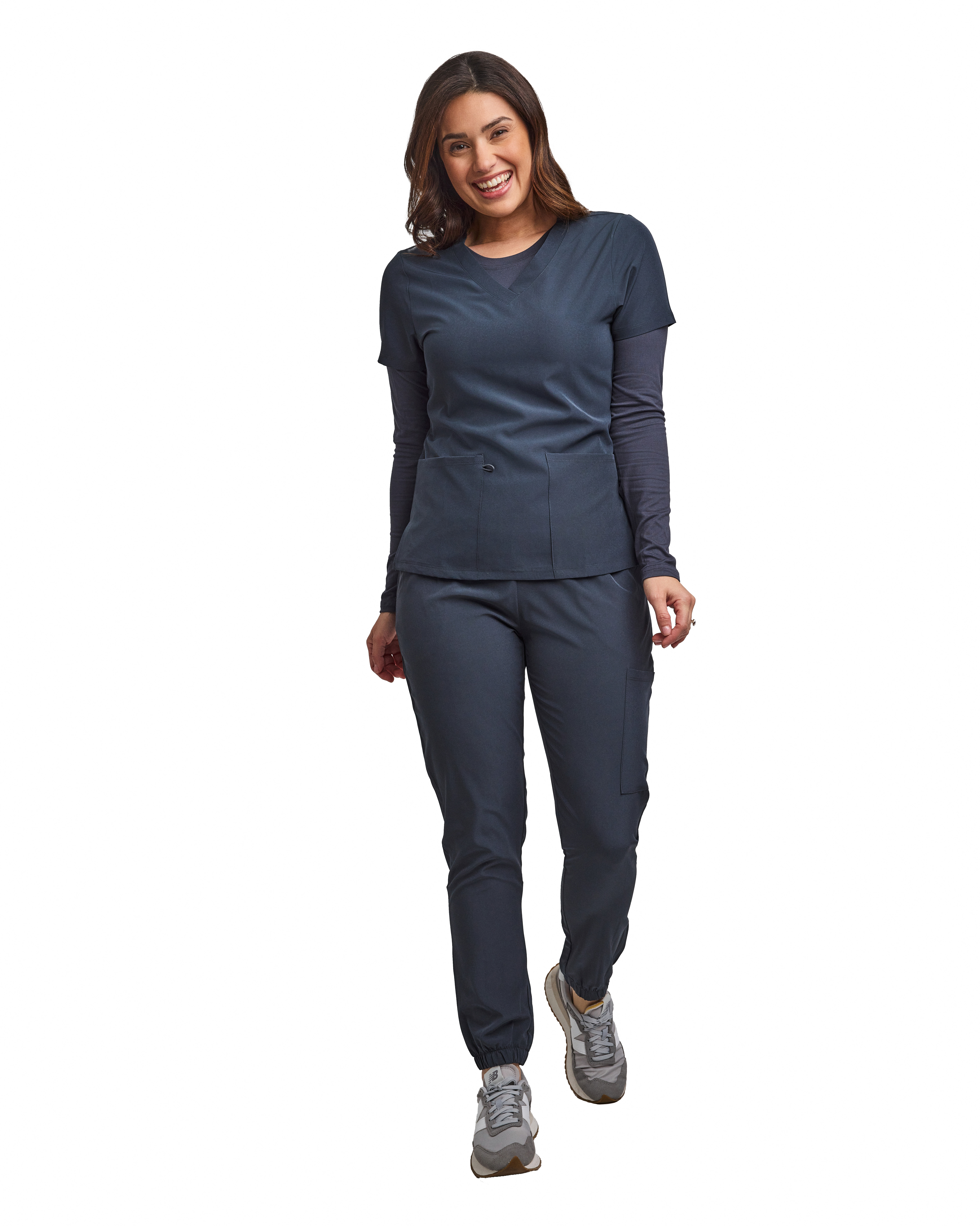 GT Performance/4FLEX Womens 3-PIECE Scrub Set Jogger Pant, Underscrub, and Top - Picture 17 of 21
