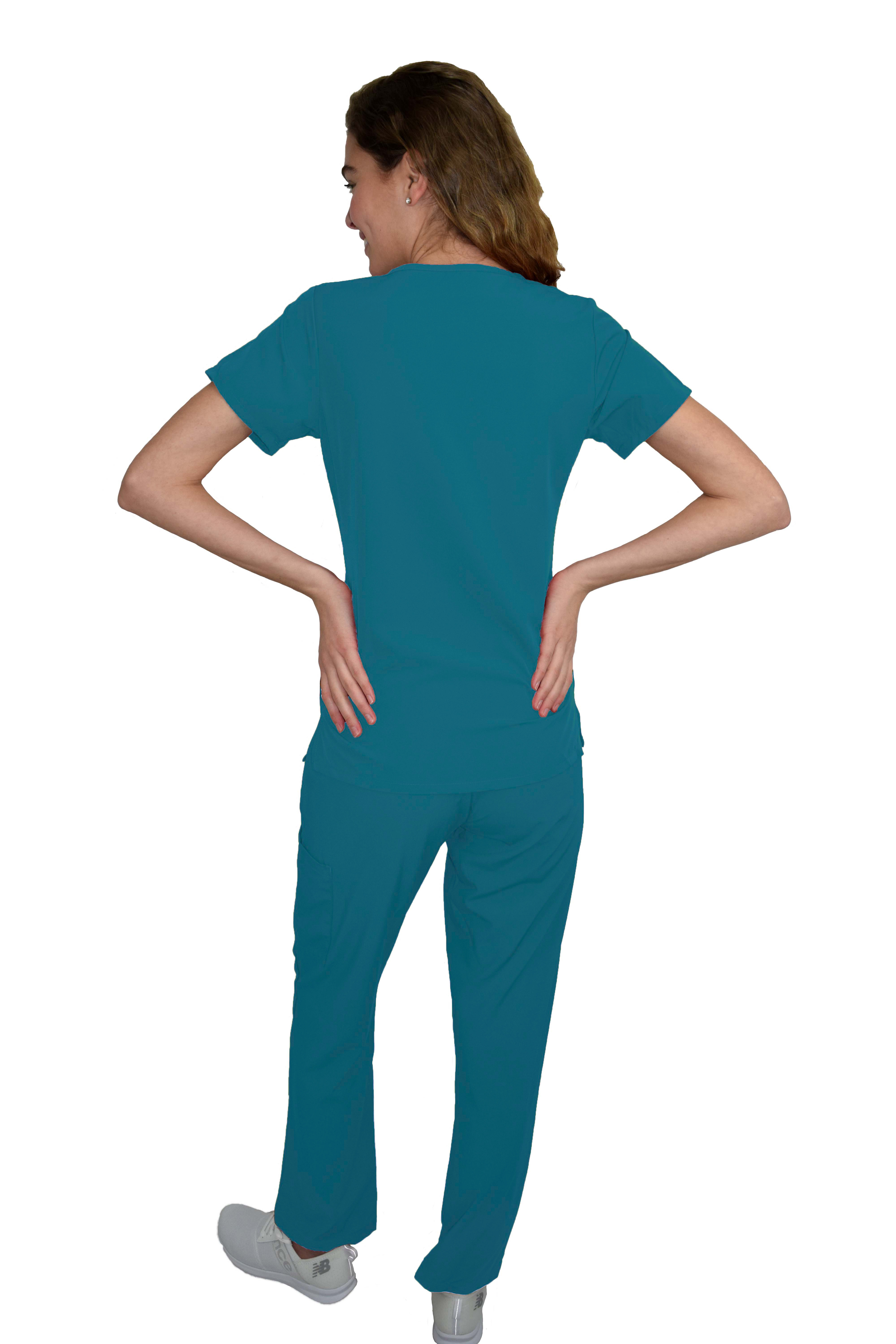 GT Performance/4FLEX Womens Scrub Set V-neck Top and Pant - Picture 10 of 146