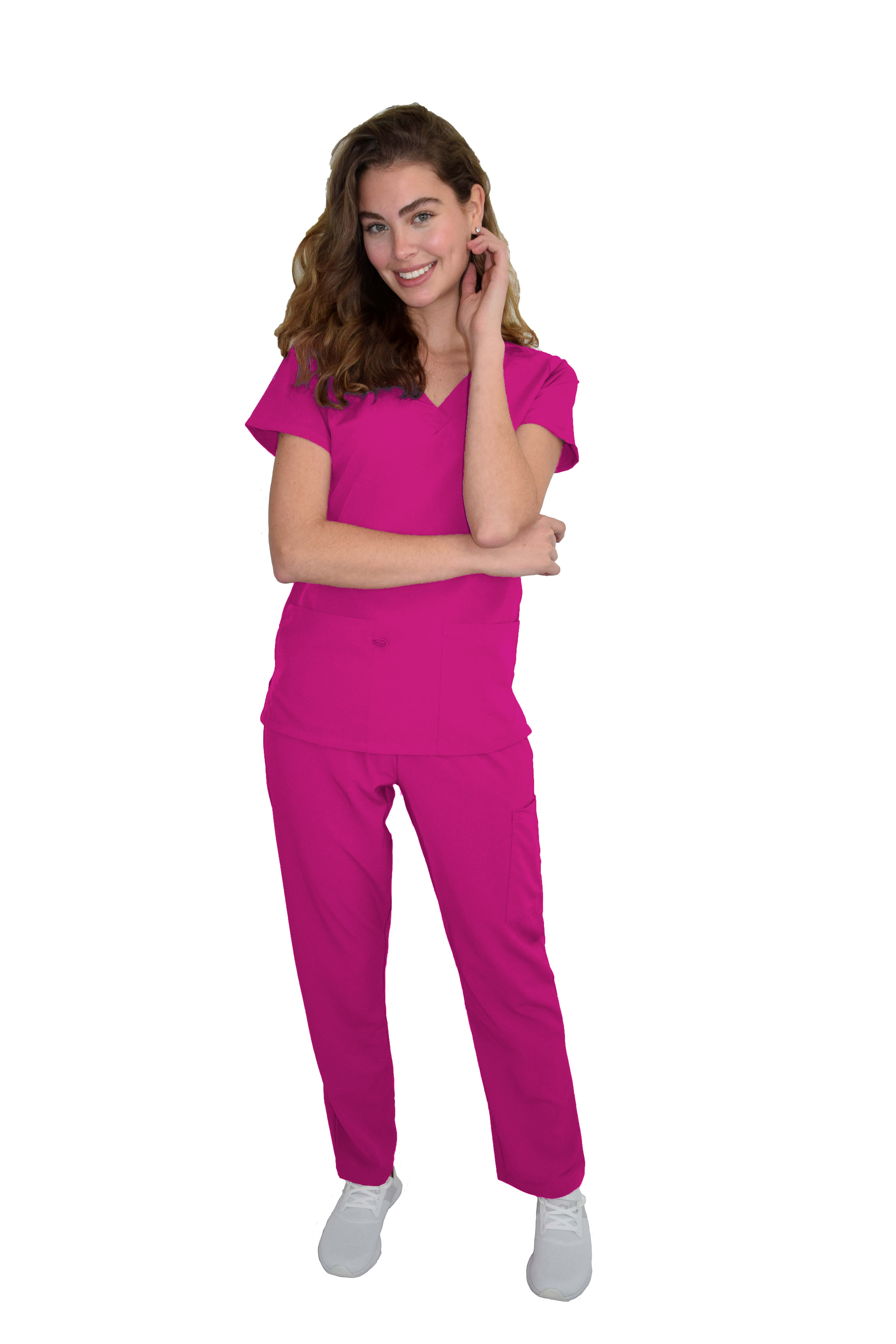 GT Performance/4FLEX Womens Scrub Set V-neck Top and Pant - Picture 62 of 146