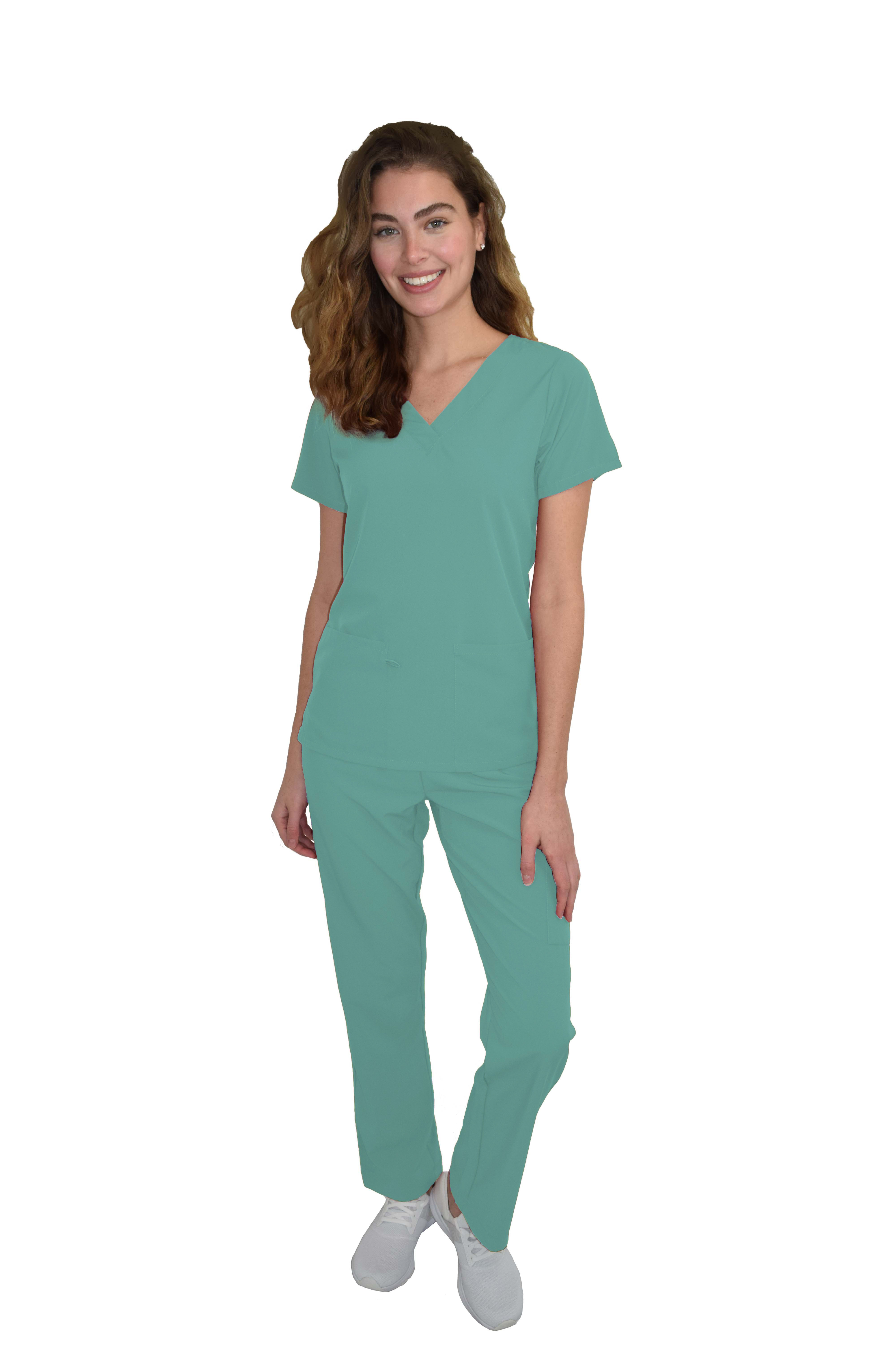 GT Performance/4FLEX Womens Scrub Set V-neck Top and Pant - Picture 105 of 146