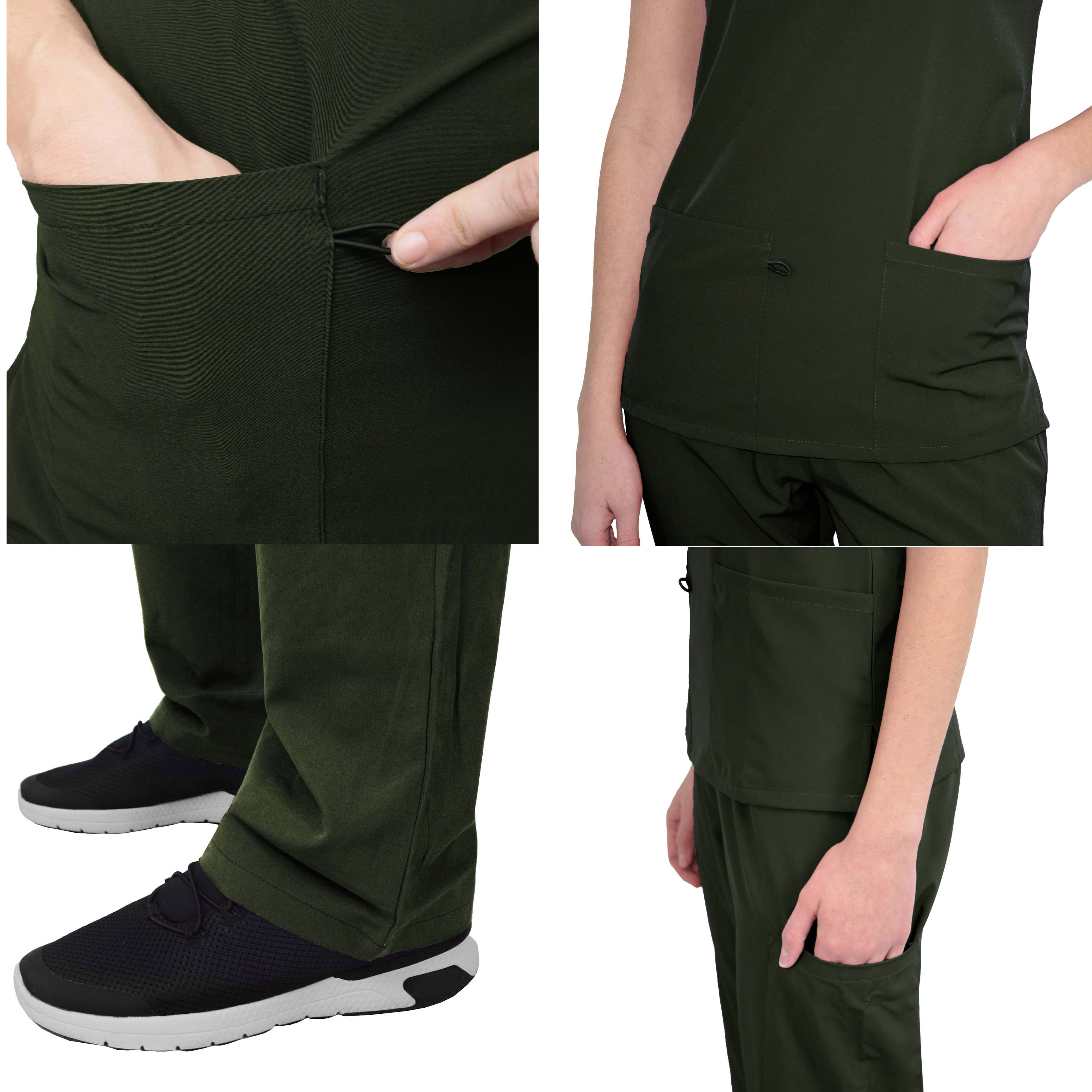 GT Performance/4FLEX Womens Scrub Set V-neck Top and Pant - Picture 133 of 146