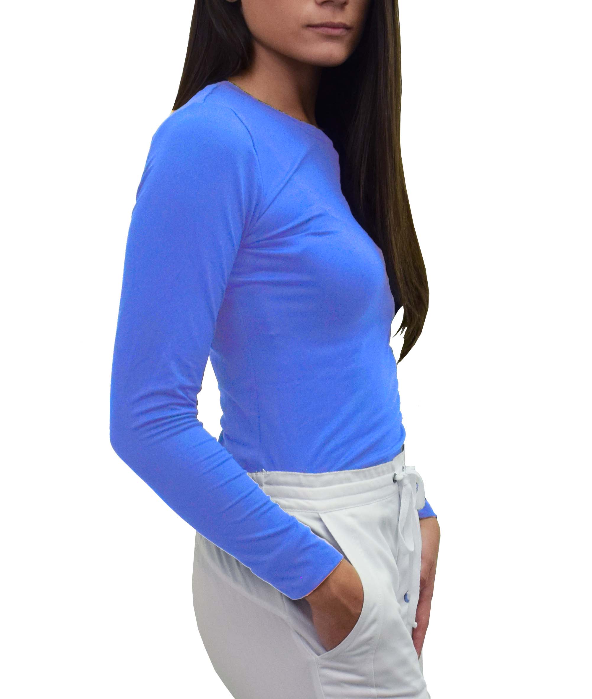 GT Performance Womens Long Sleeve Tee Underscrub T-Shirt - Picture 13 of 32