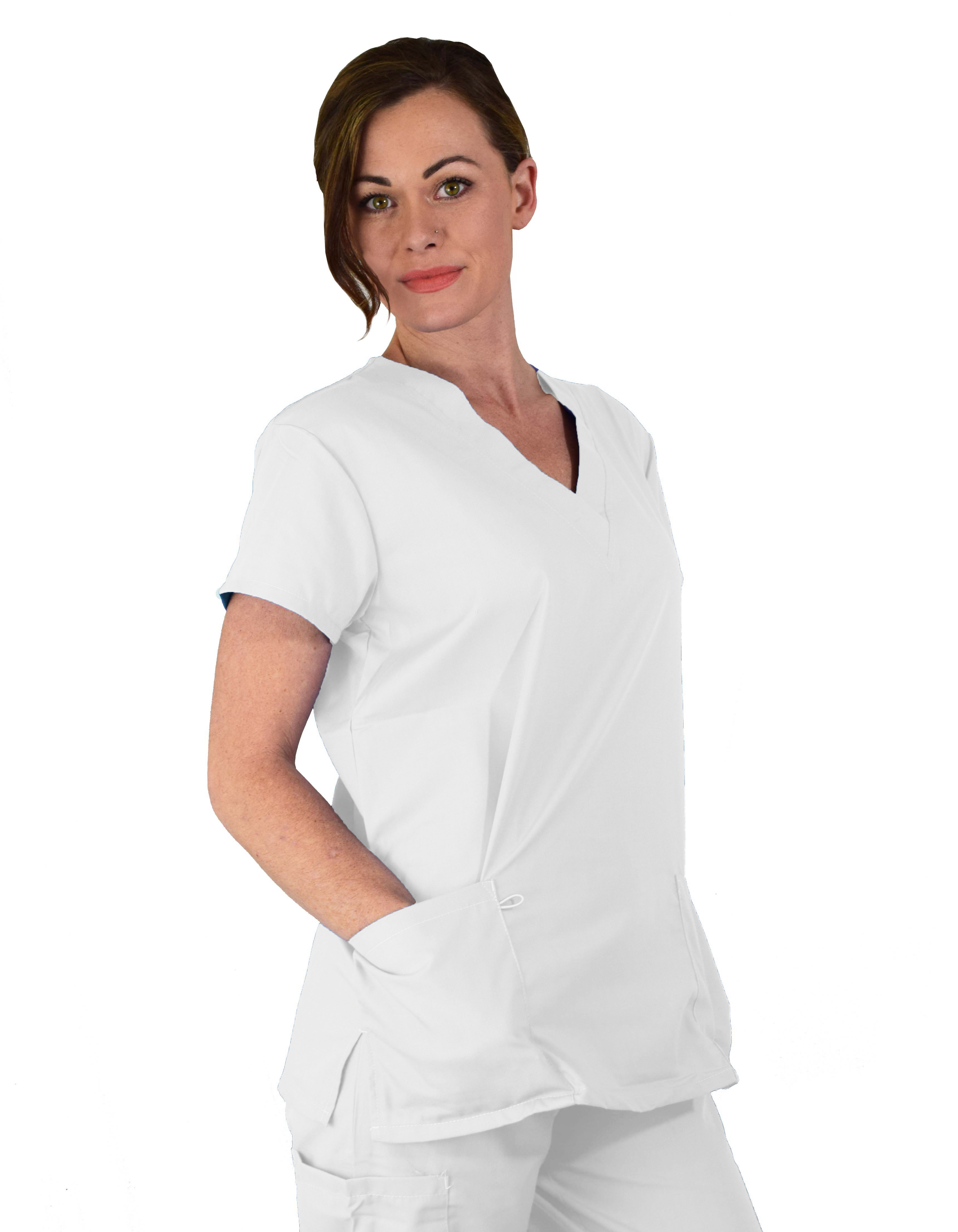 GT Originals Scrub Set Women's V-neck Top and Pant - Picture 46 of 50