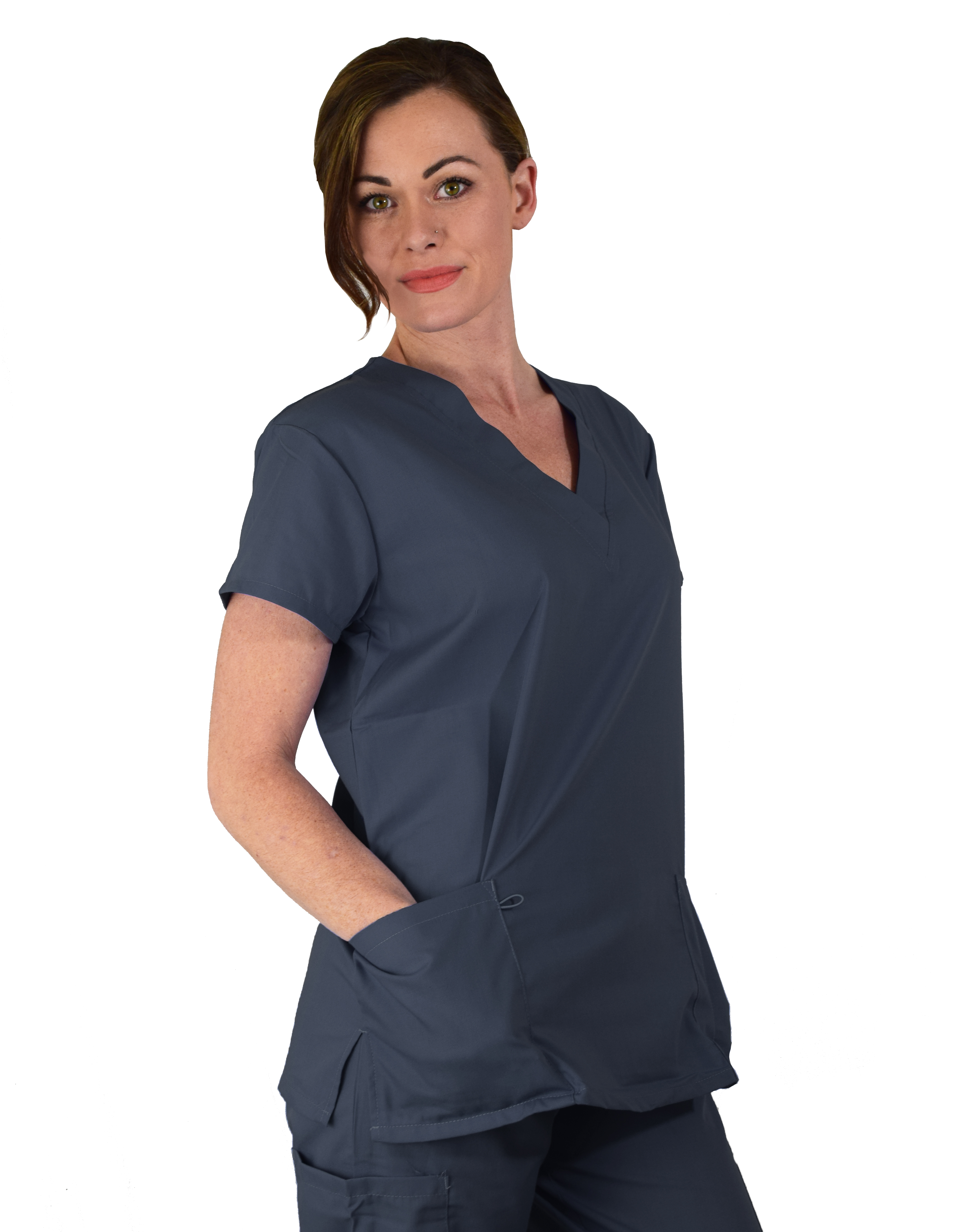 GT Originals Scrub Set Women's V-neck Top and Pant - Picture 32 of 50