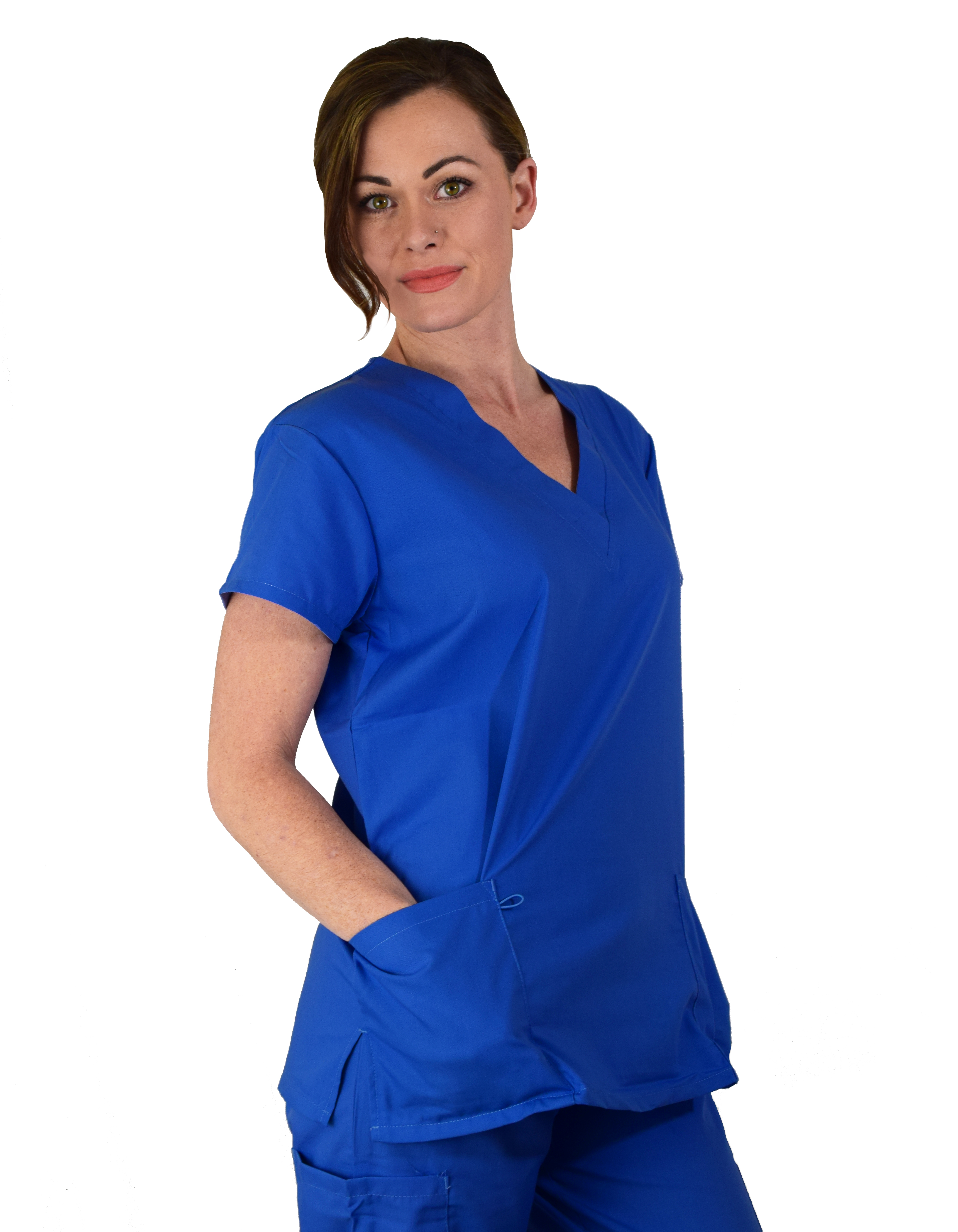 GT Originals Scrub Set Women's V-neck Top and Pant - Picture 39 of 50
