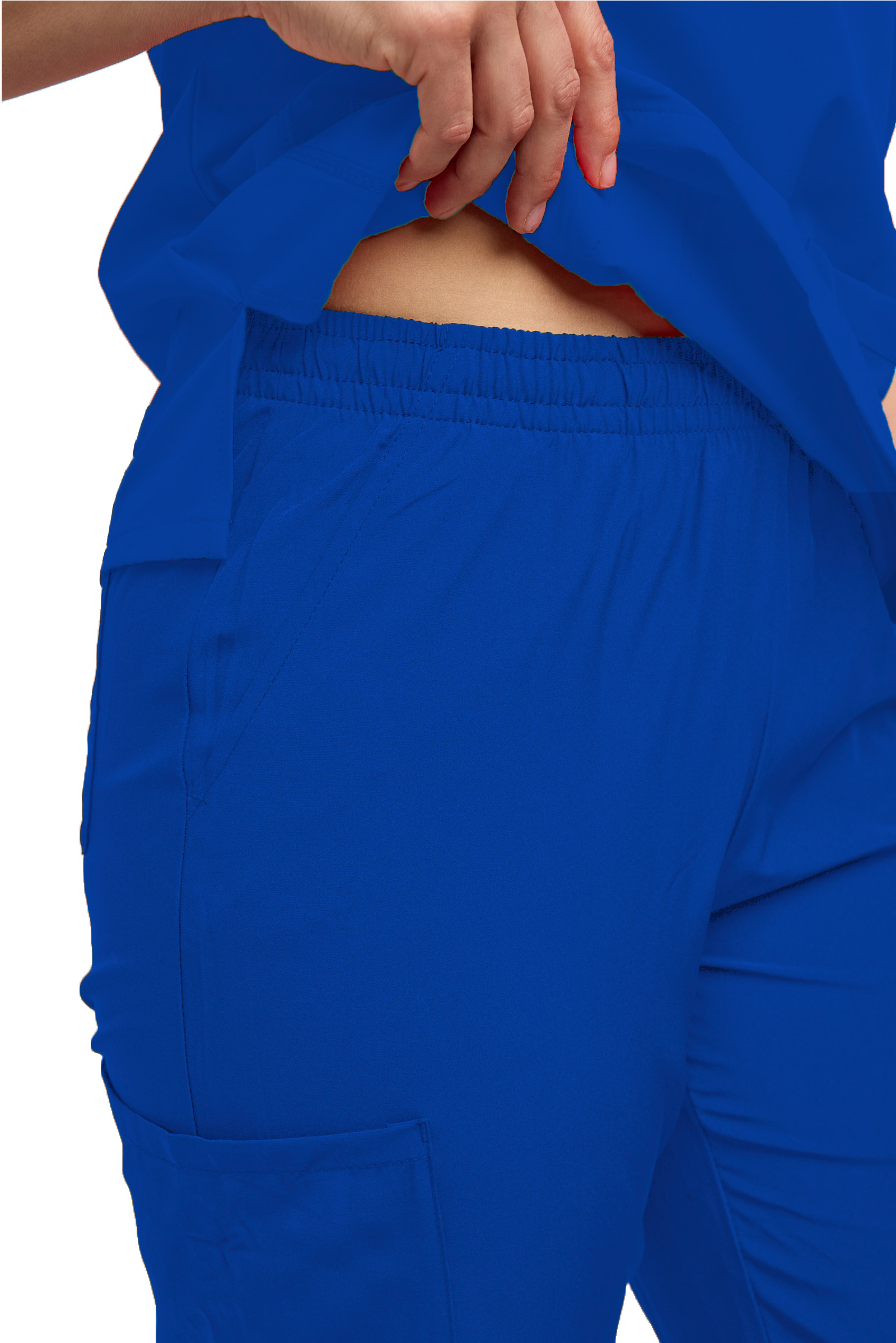 Womens 7 Pocket Scrub Set V-Neck Top and Jogger Pant Medical Nursing Uniform - Picture 31 of 37