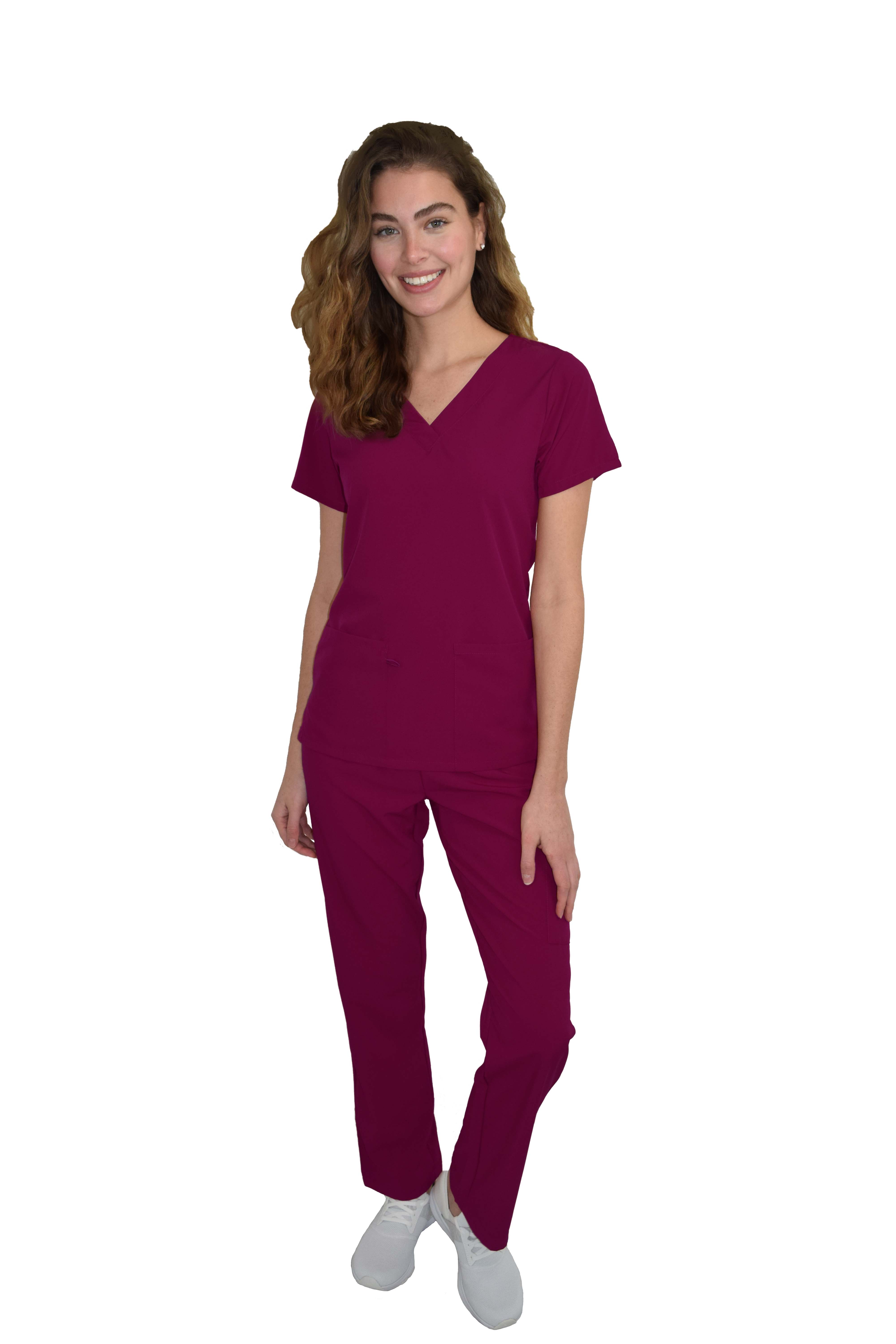 GT Performance/4FLEX Womens Scrub Set V-neck Top and Pant - Picture 141 of 146
