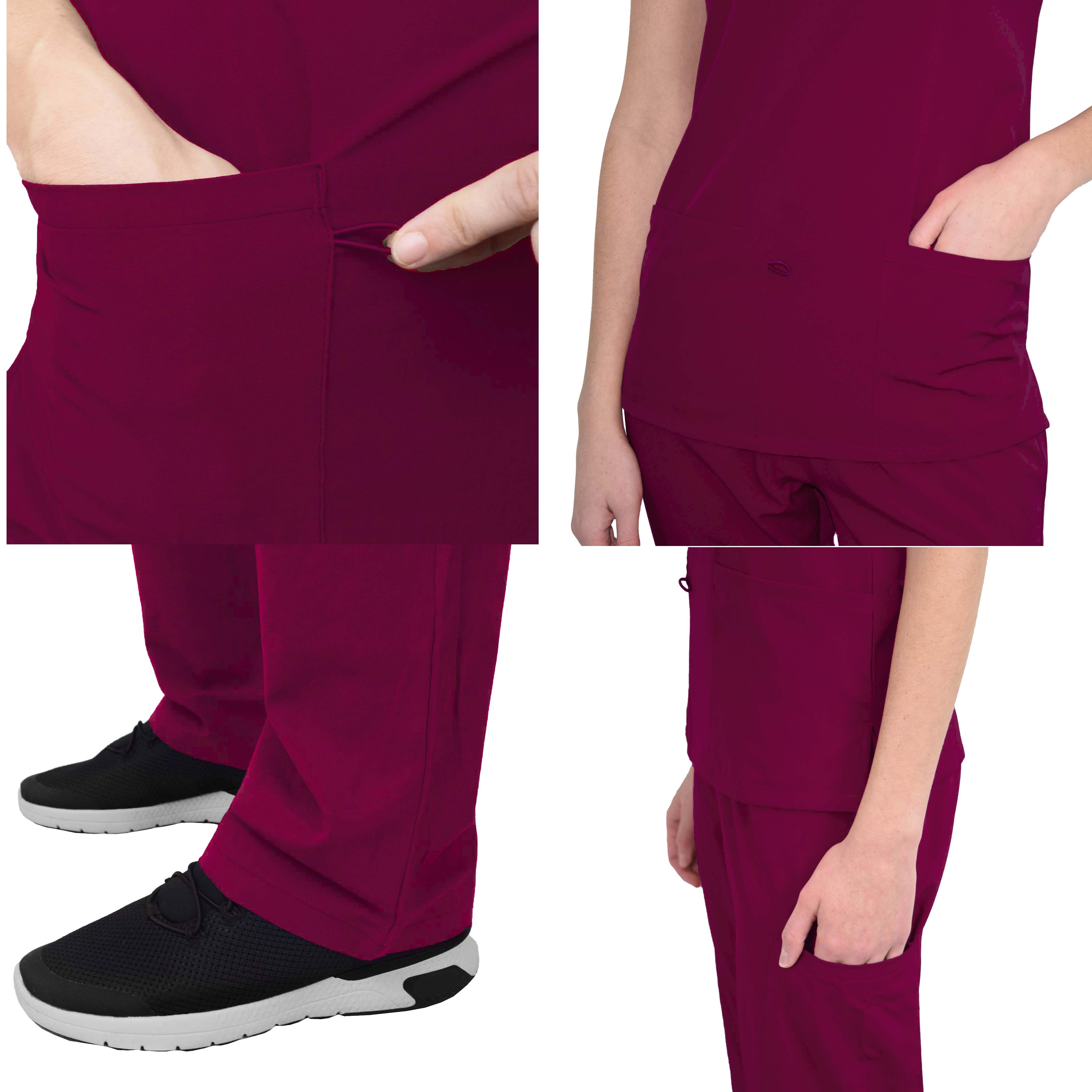 GT Performance/4FLEX Womens Scrub Set V-neck Top and Pant - Picture 145 of 146