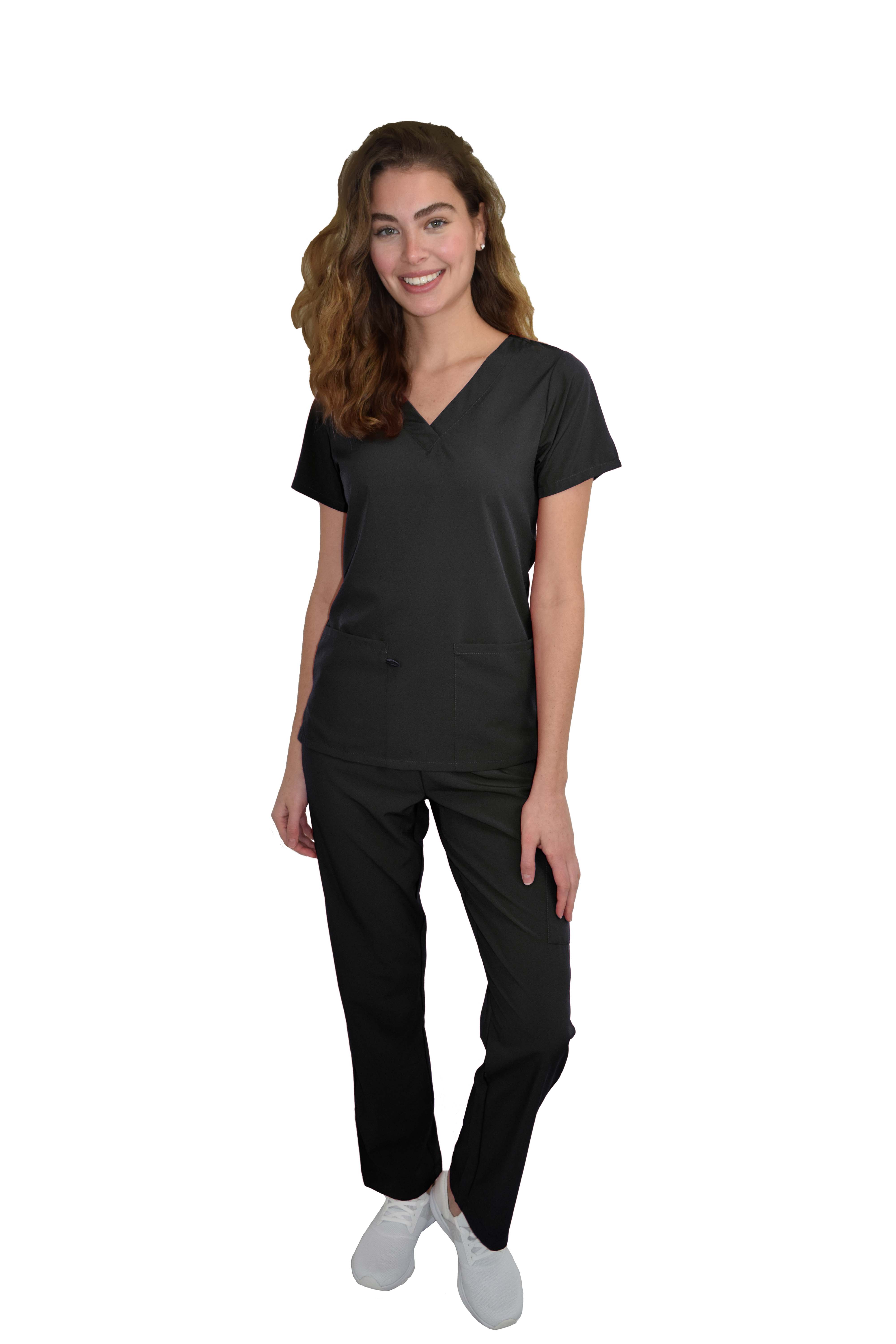 GT Performance/4FLEX Womens Scrub Set V-neck Top and Pant - Picture 14 of 146