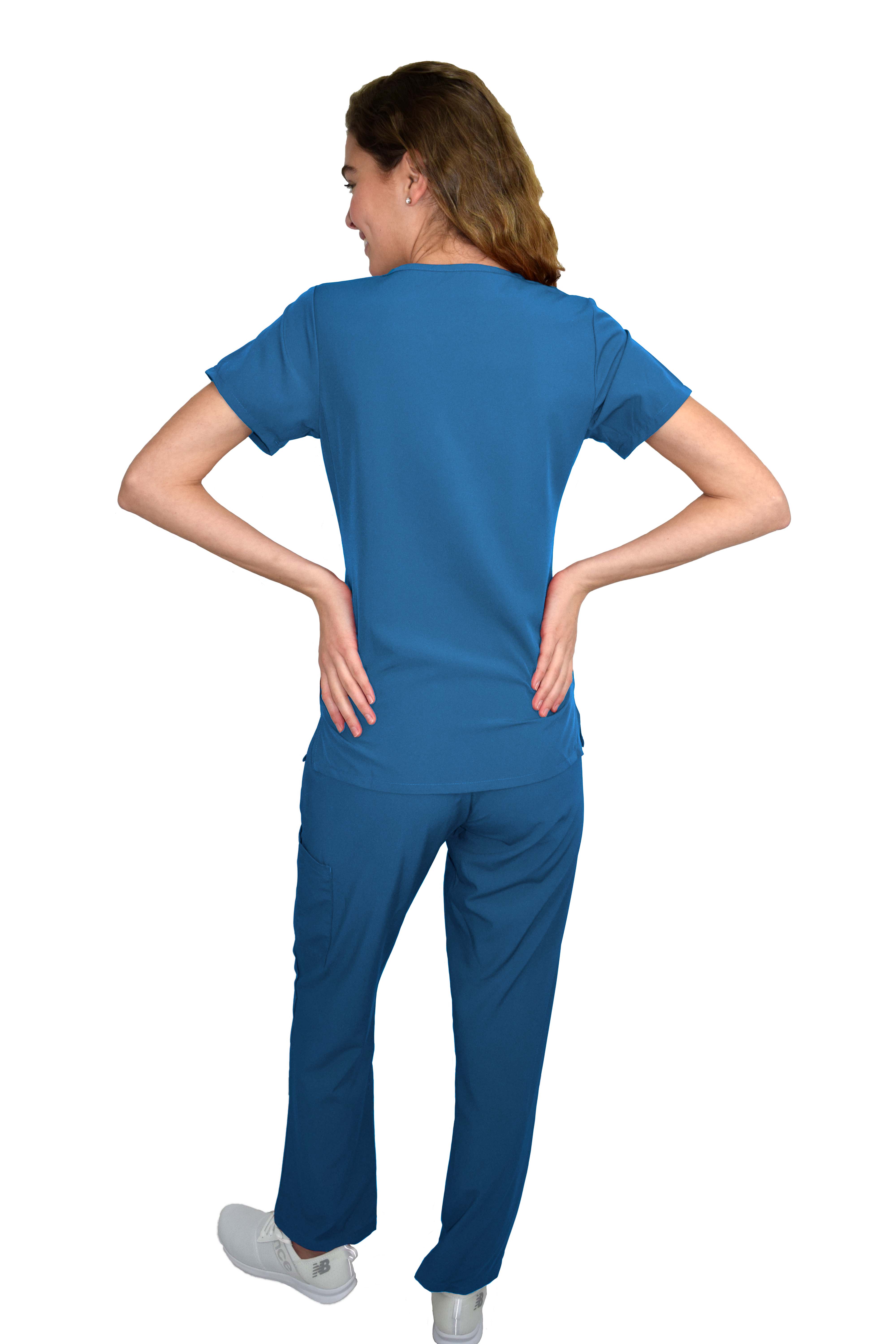 GT Performance/4FLEX Womens Scrub Set V-neck Top and Pant - Picture 17 of 146