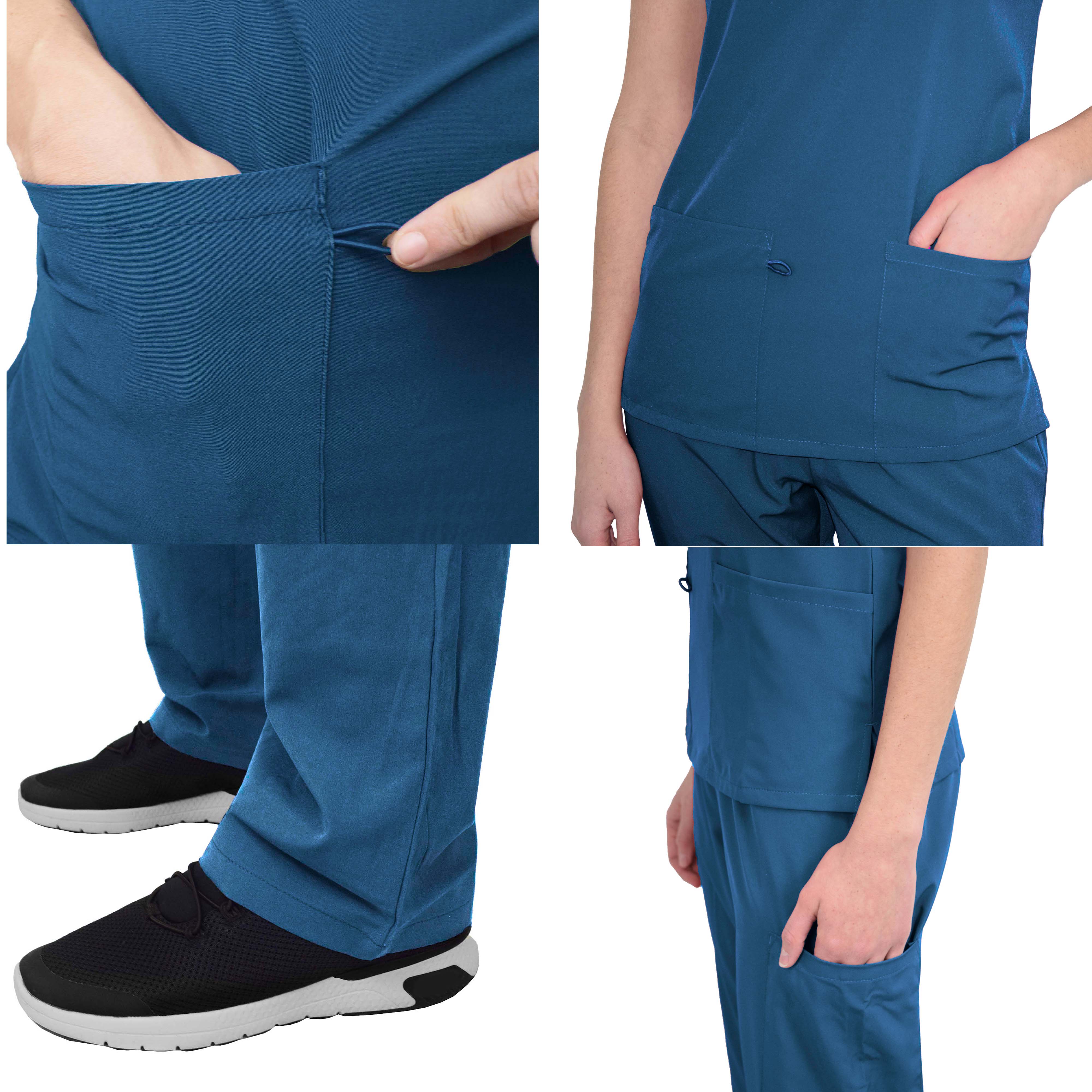 GT Performance/4FLEX Womens Scrub Set V-neck Top and Pant - Picture 19 of 146