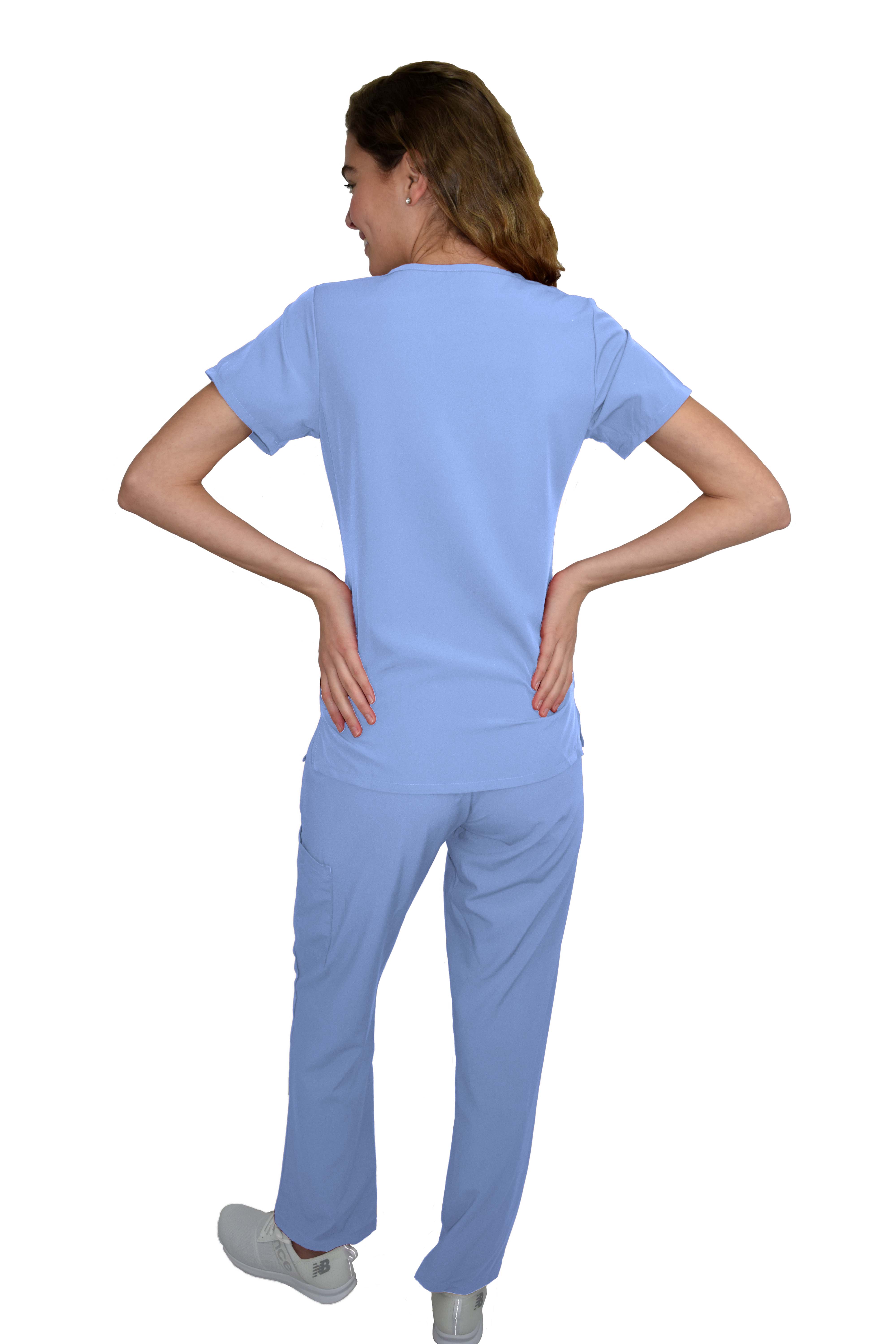 GT Performance/4FLEX Womens Scrub Set V-neck Top and Pant - Picture 23 of 146
