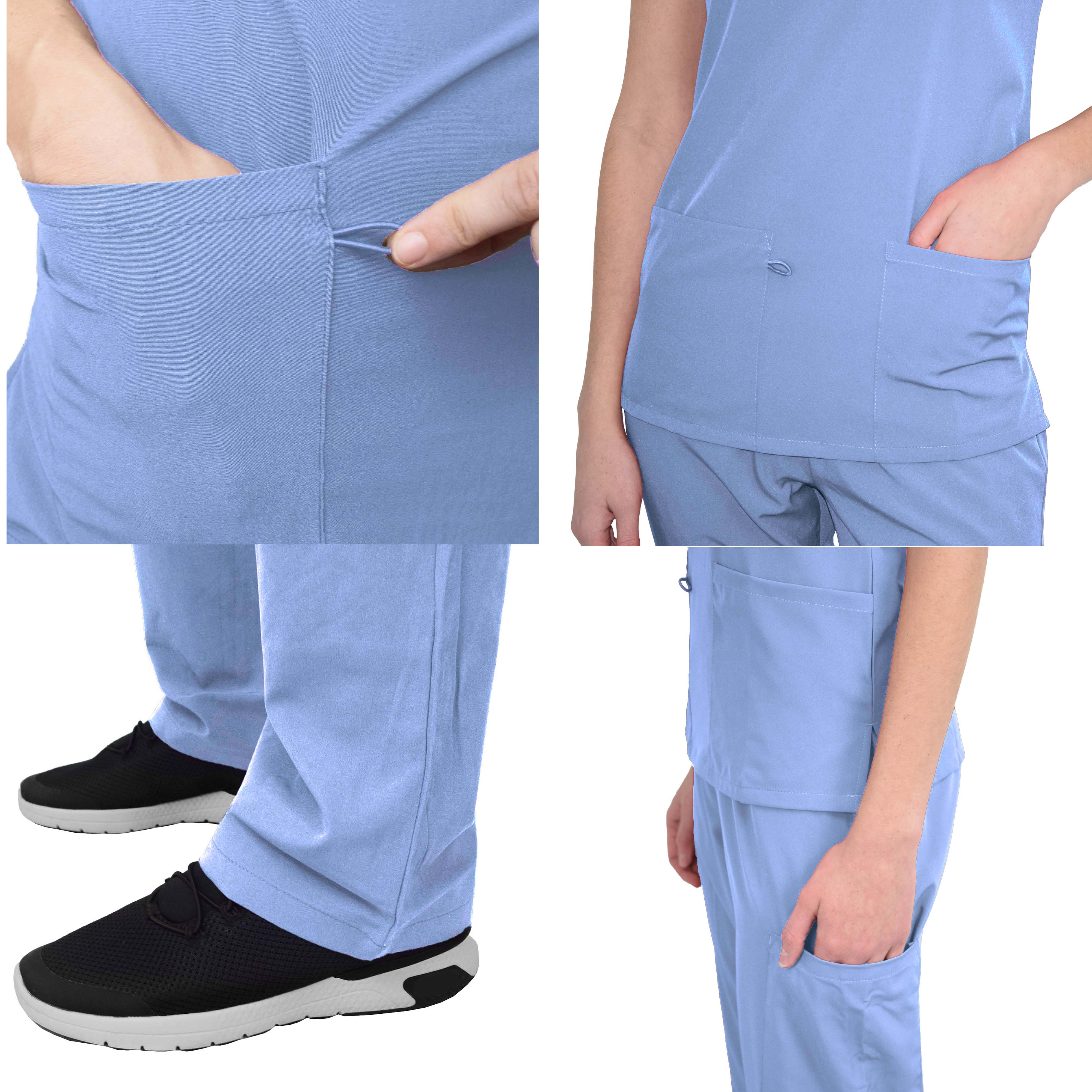 GT Performance/4FLEX Womens Scrub Set V-neck Top and Pant - Picture 25 of 146