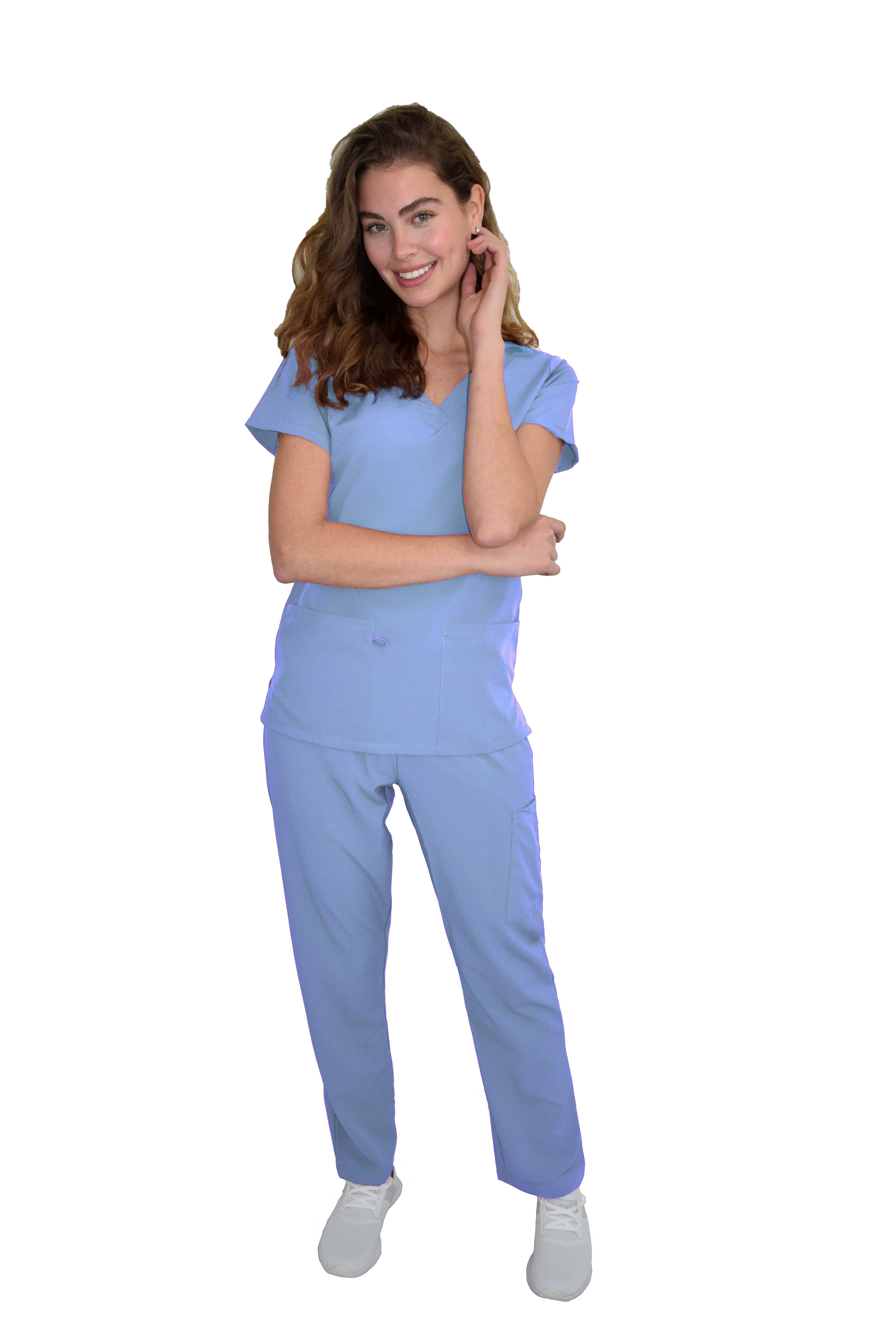 GT Performance/4FLEX Womens Scrub Set V-neck Top and Pant - Picture 26 of 146