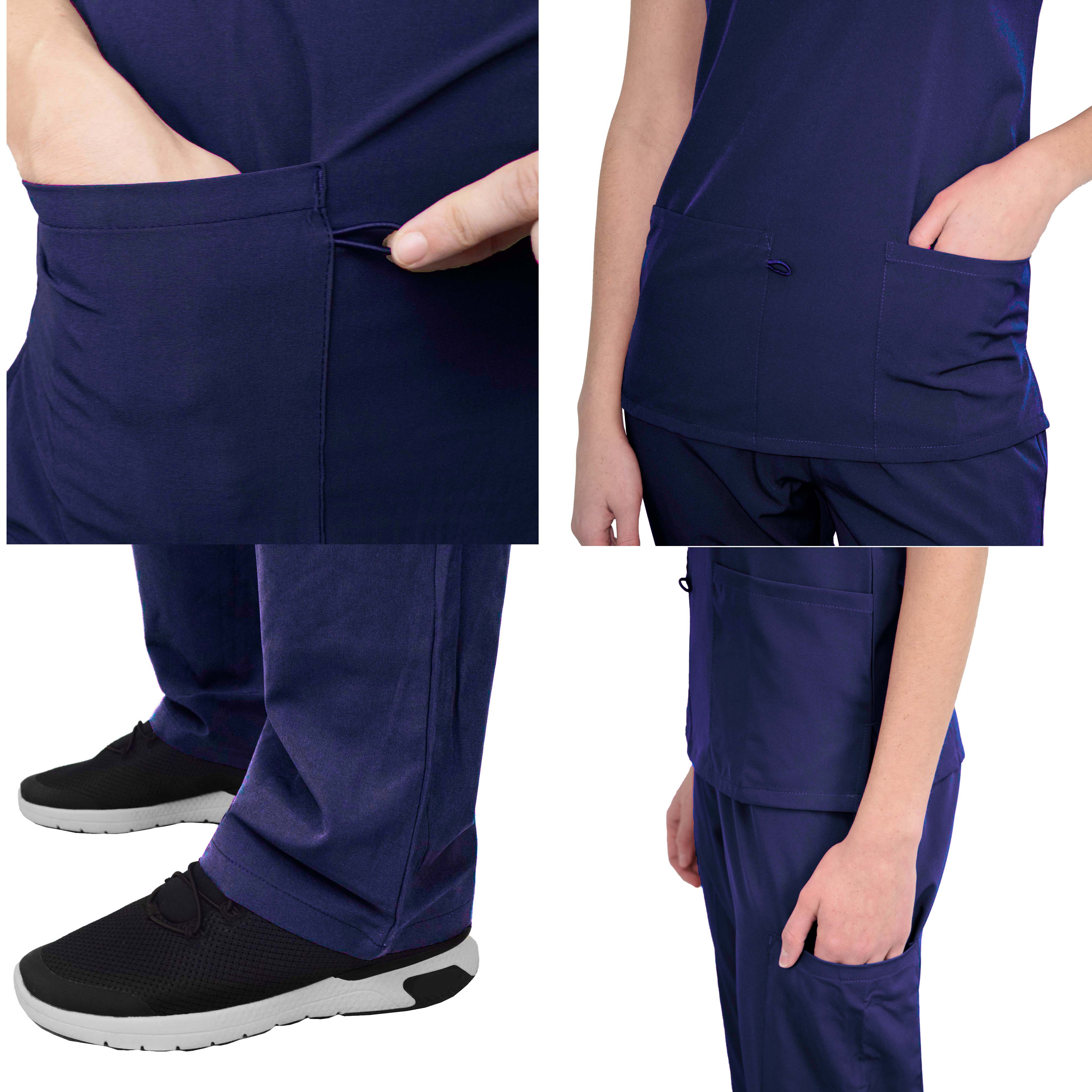 GT Performance/4FLEX Womens Scrub Set V-neck Top and Pant - Picture 73 of 146