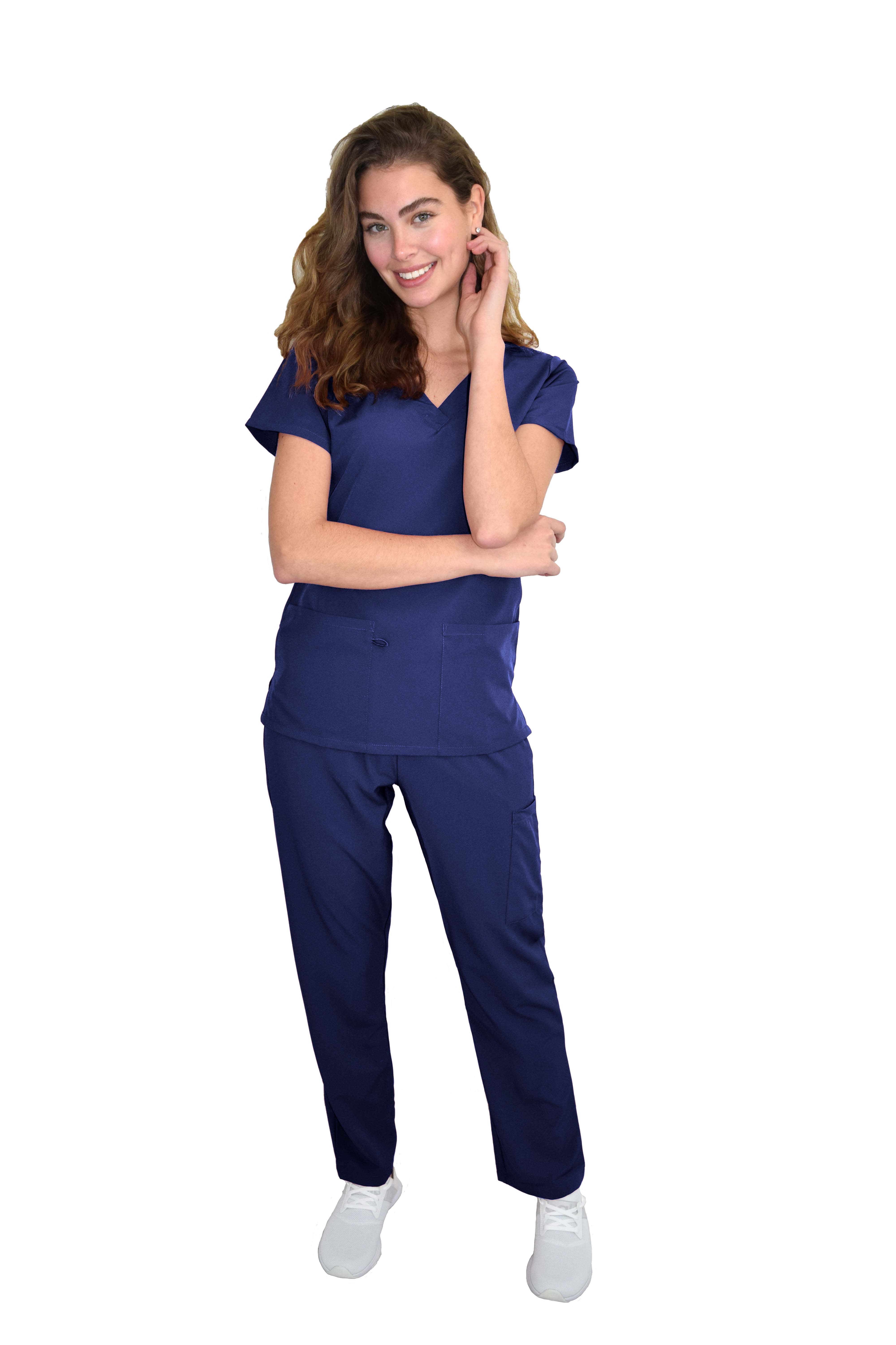 GT Performance/4FLEX Womens Scrub Set V-neck Top and Pant - Picture 74 of 146