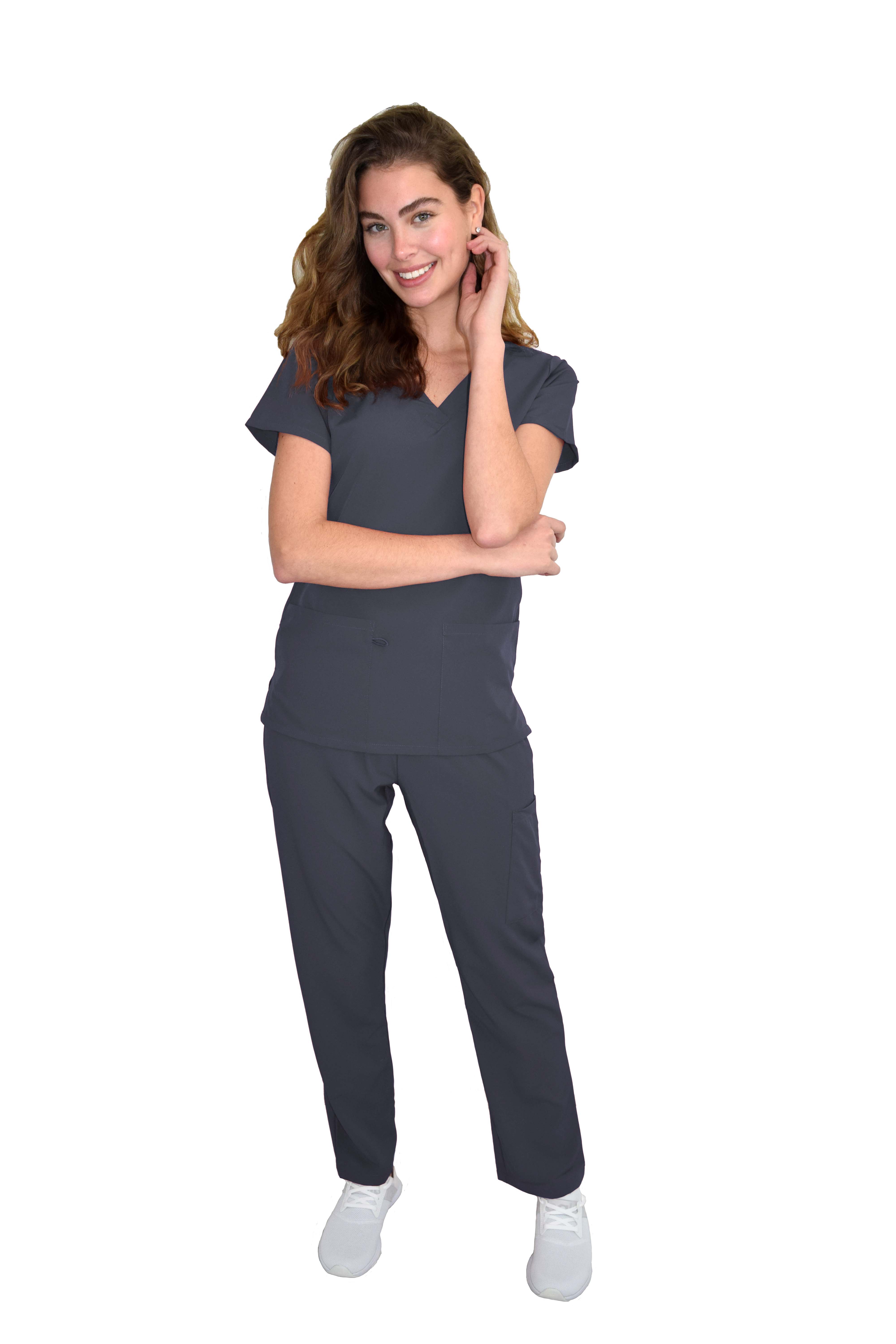 GT Performance/4FLEX Womens Scrub Set V-neck Top and Pant - Picture 86 of 146