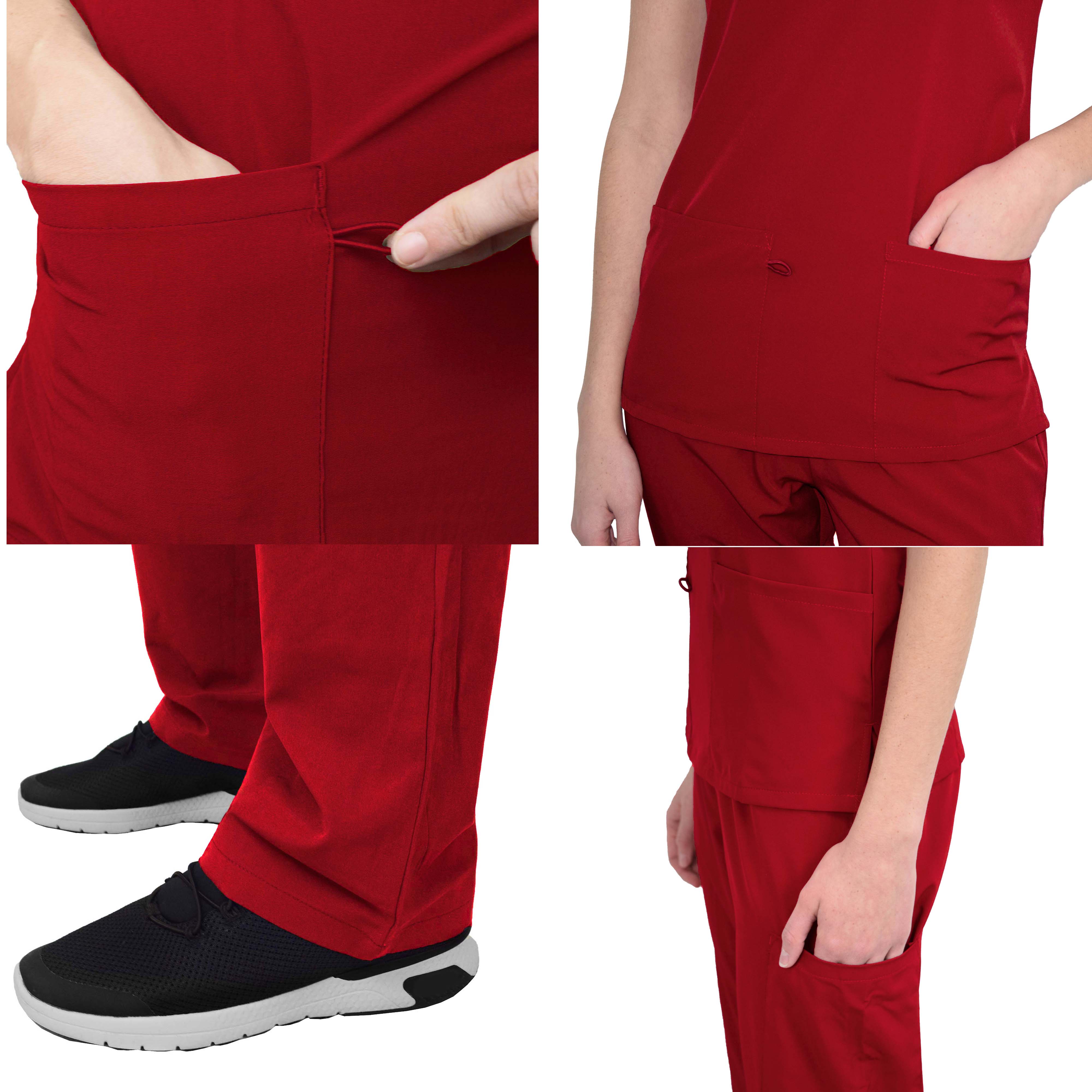 GT Performance/4FLEX Womens Scrub Set V-neck Top and Pant - Picture 97 of 146
