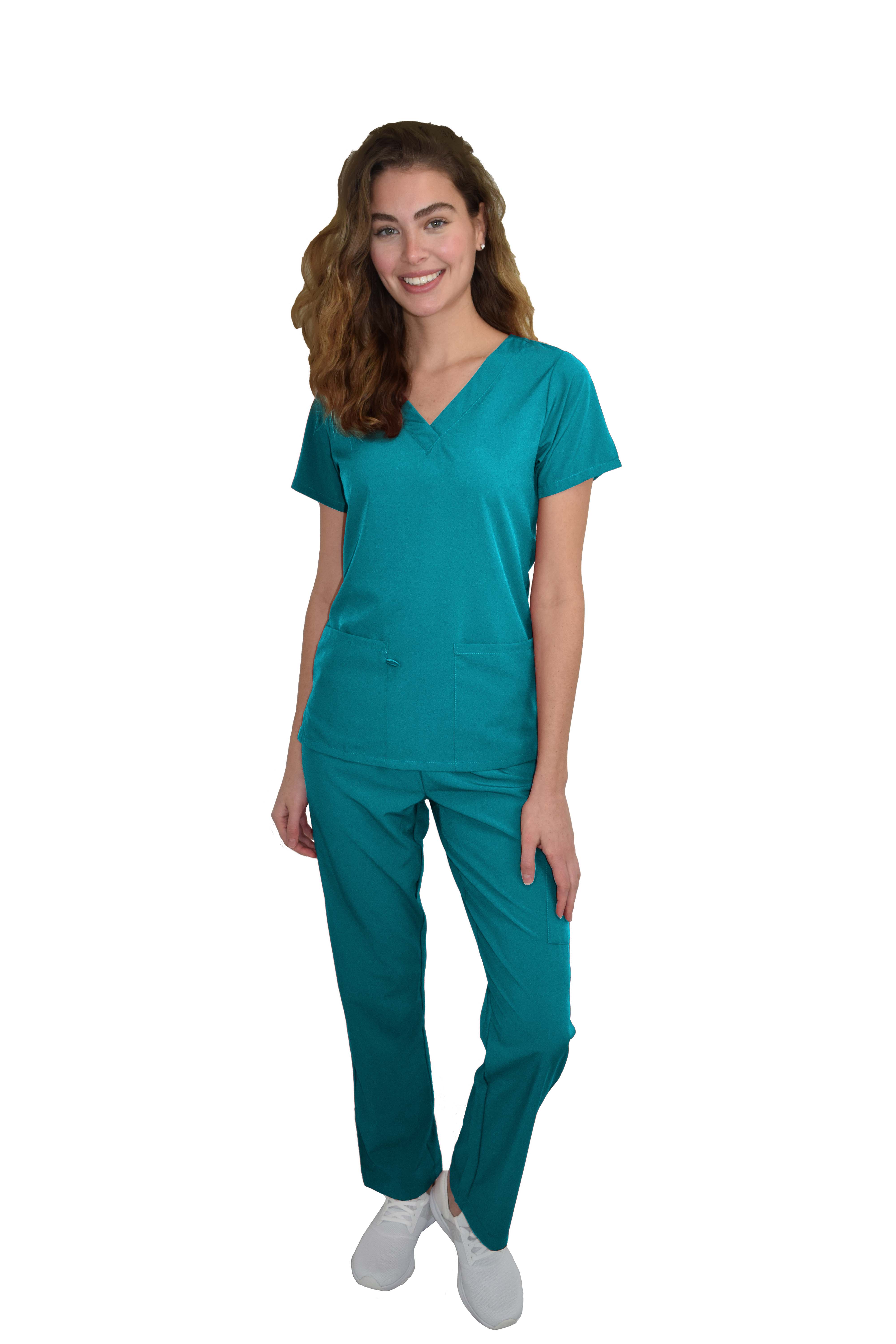 GT Performance/4FLEX Womens Scrub Set V-neck Top and Pant - Picture 117 of 146