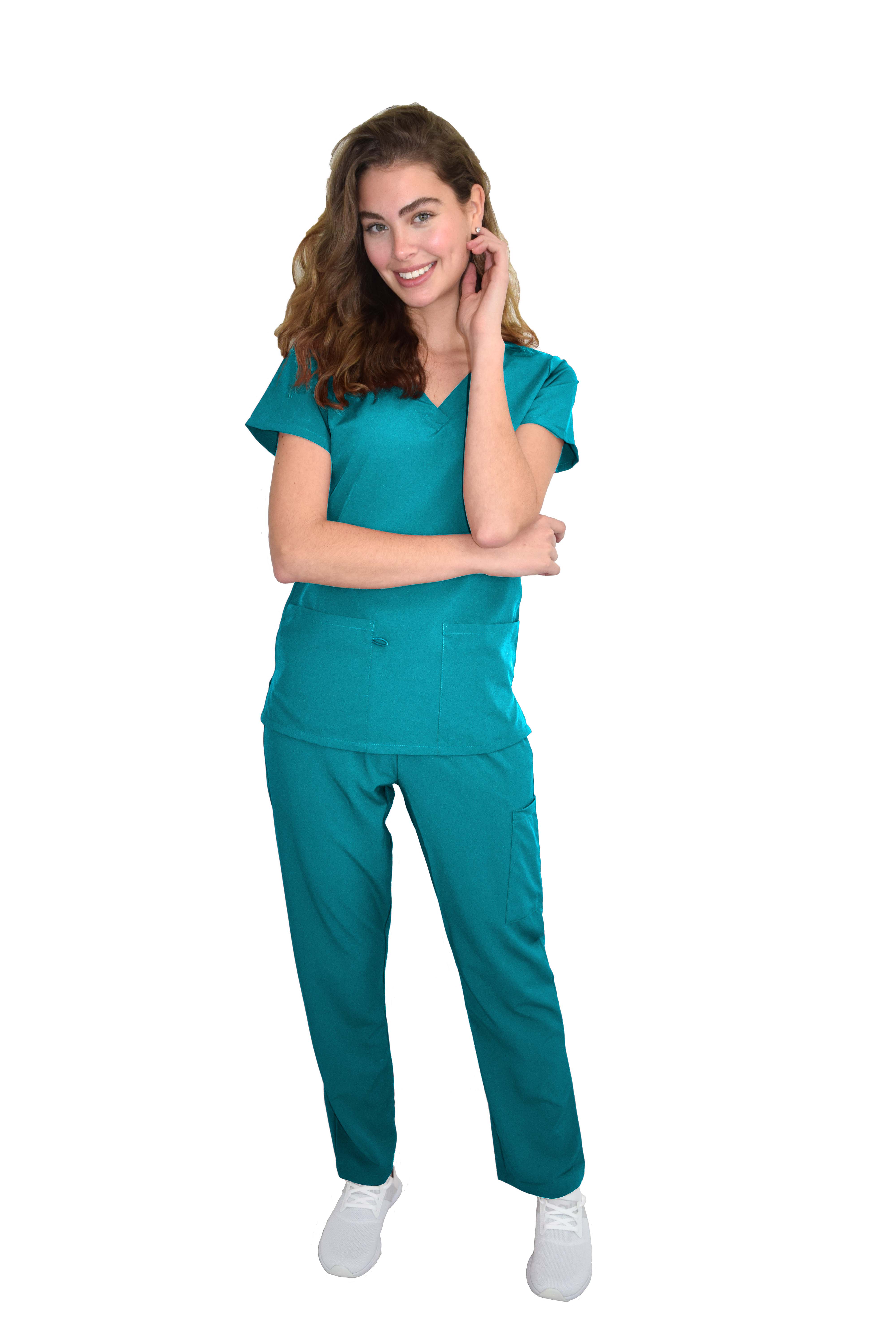 GT Performance/4FLEX Womens Scrub Set V-neck Top and Pant - Picture 122 of 146