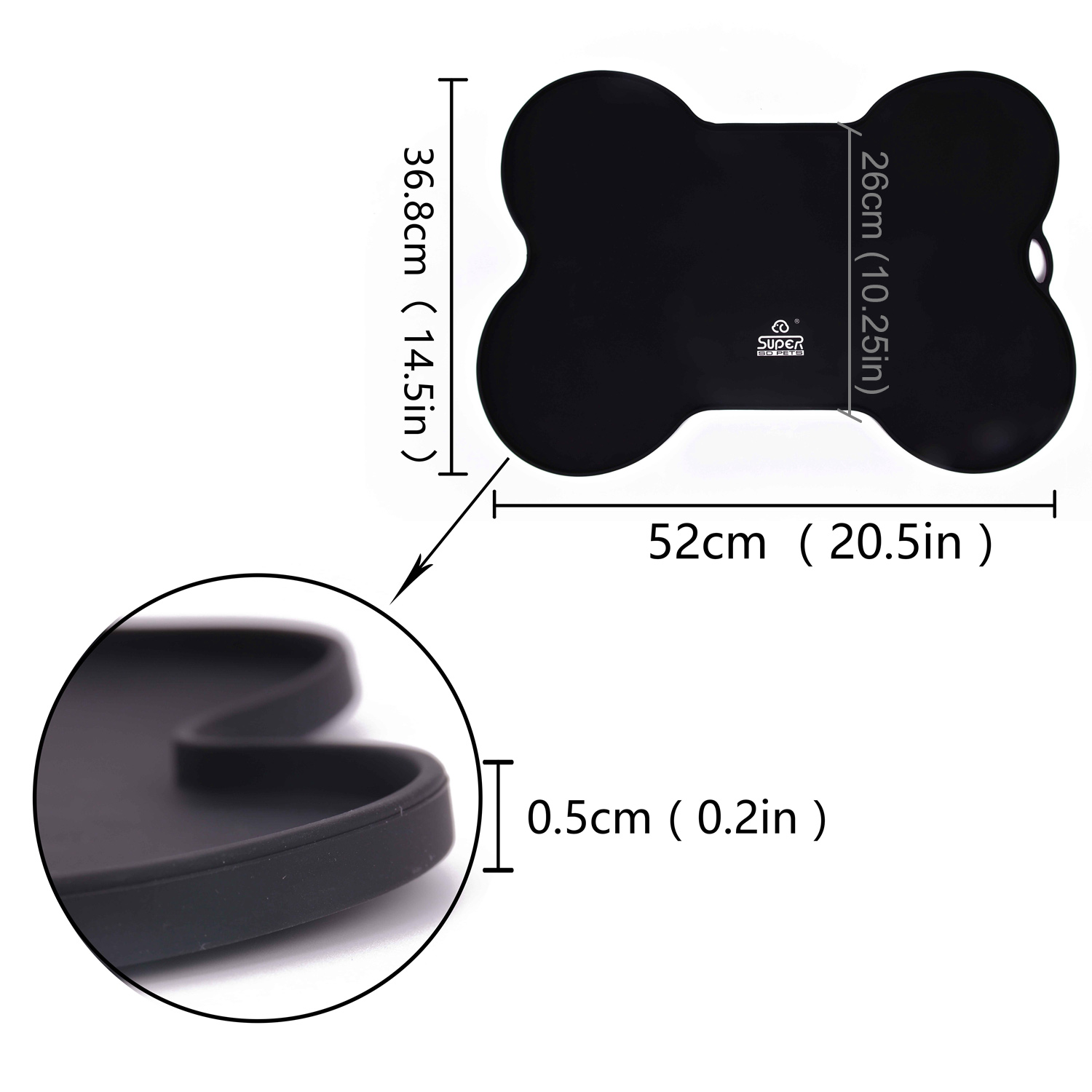 dog-food-bowl-mat-pet-feeding-mat-bone-shaped-non-skid-silicone-dish