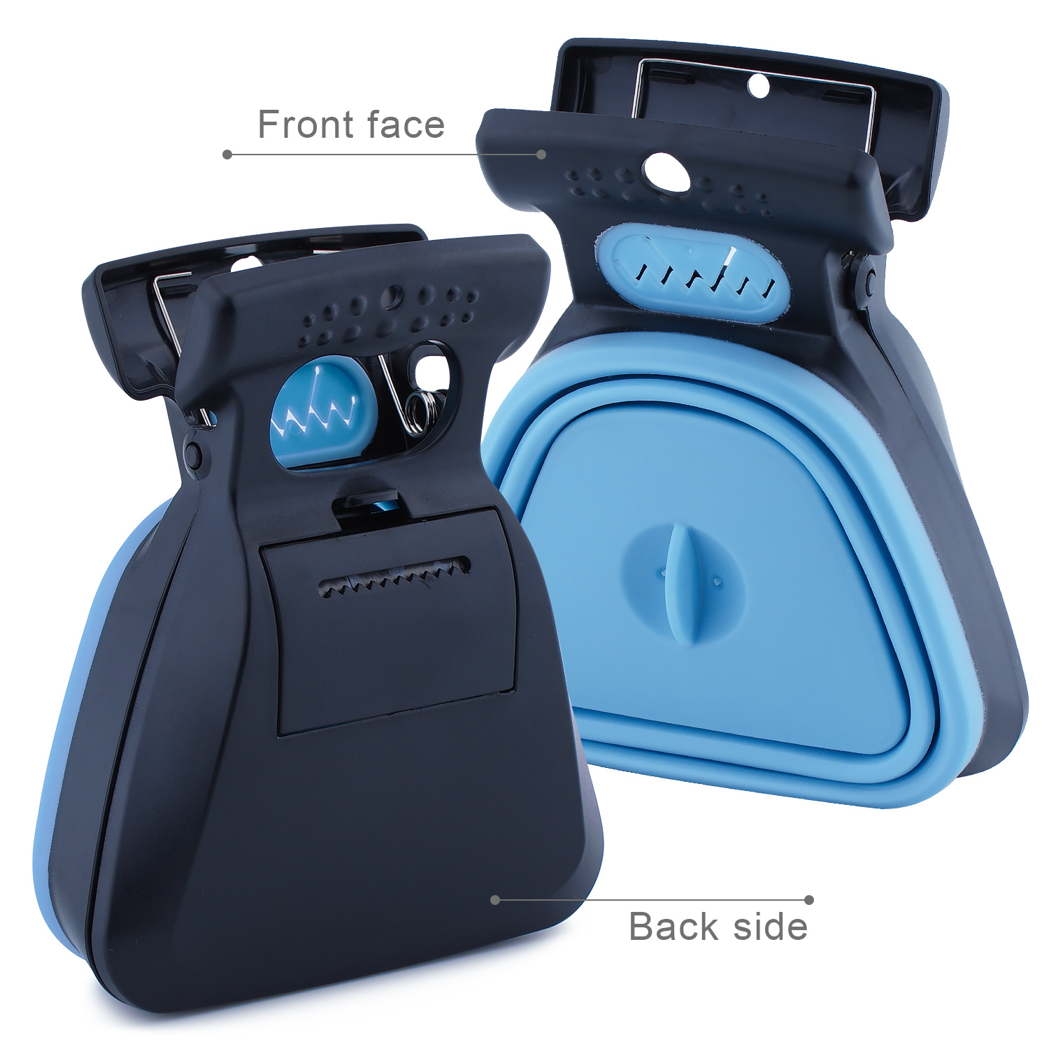 Portable Pooper Scooper Dog Poop Scoop Expandable Silicone , Waste Bag