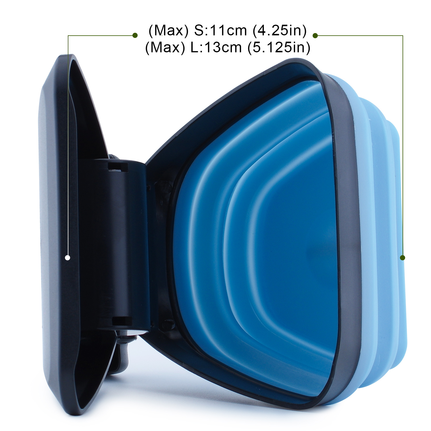 Portable Pooper Scooper Dog Poop Scoop Expandable Silicone , Waste Bag