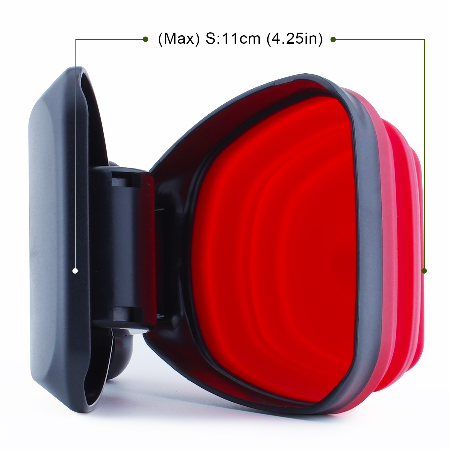 Portable Pooper Scooper Dog Poop Scoop Expandable Silicone , Waste Bag