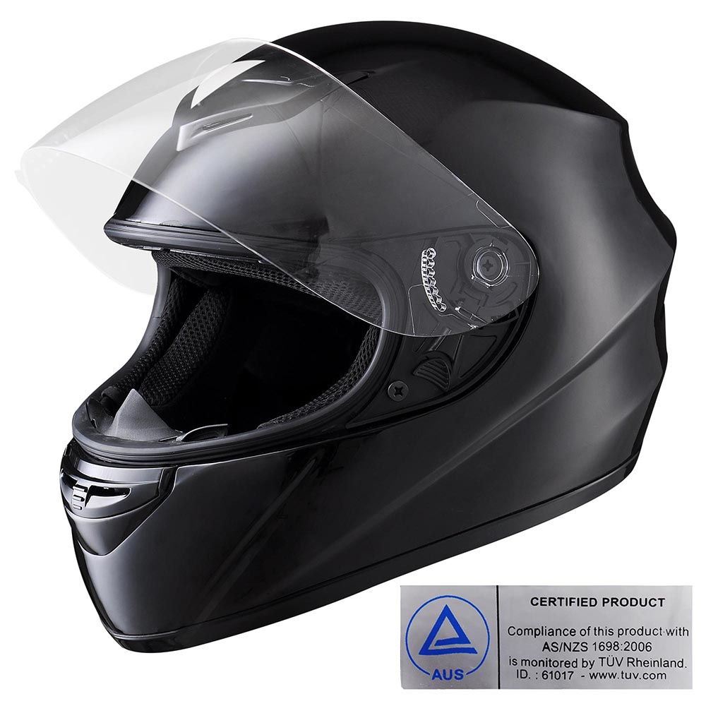 Full Face Helmet Air Vent Motorcycle Motorbike Scooter On Road Visor