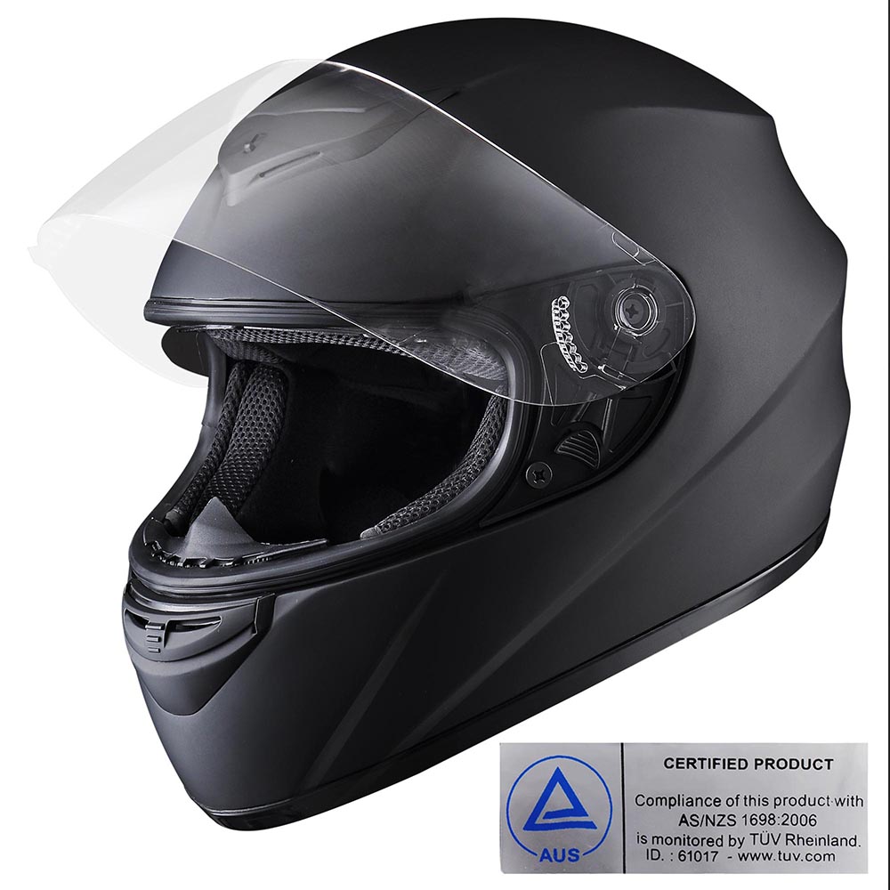 Full Face Helmet Air Vent Motorcycle Motorbike Scooter On Road Visor