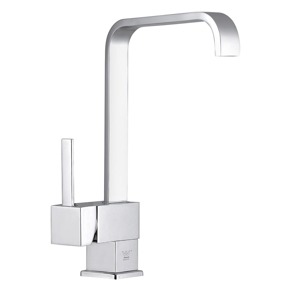 Watermark WELS Kitchen Faucet Square Swivel Basin Sink Mixer Tap Chrome