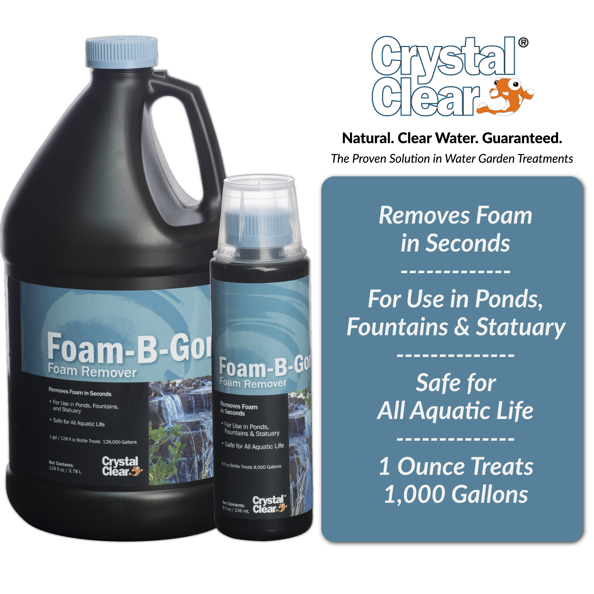 CrystalClear FoamBGone Pond Foam Remover eBay