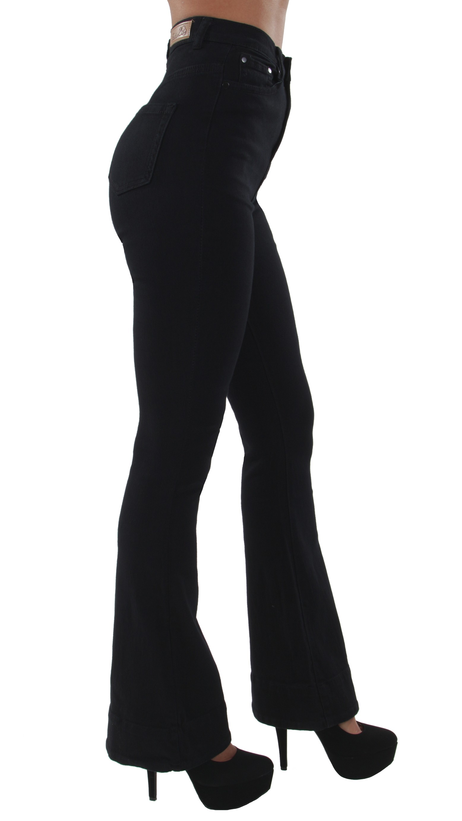 Women's Juniors Bell Bottom High Waist Bootcut Flared Jeans Bootleg | eBay