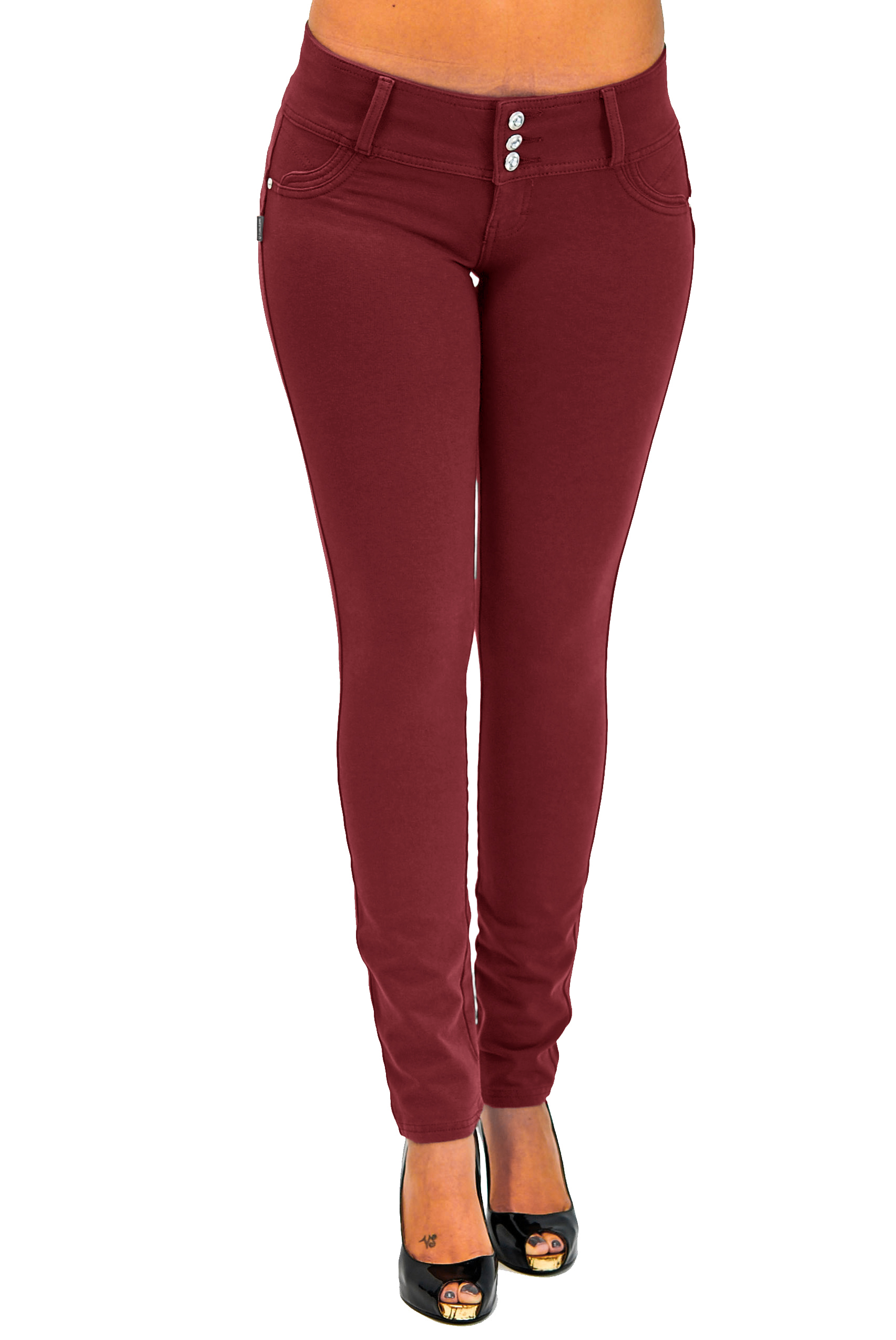 Premium Stretch Cotton,Butt lift,Levanta Cola,Skinny Leg Fashion Pants-25 Colors - Picture 33 of 80