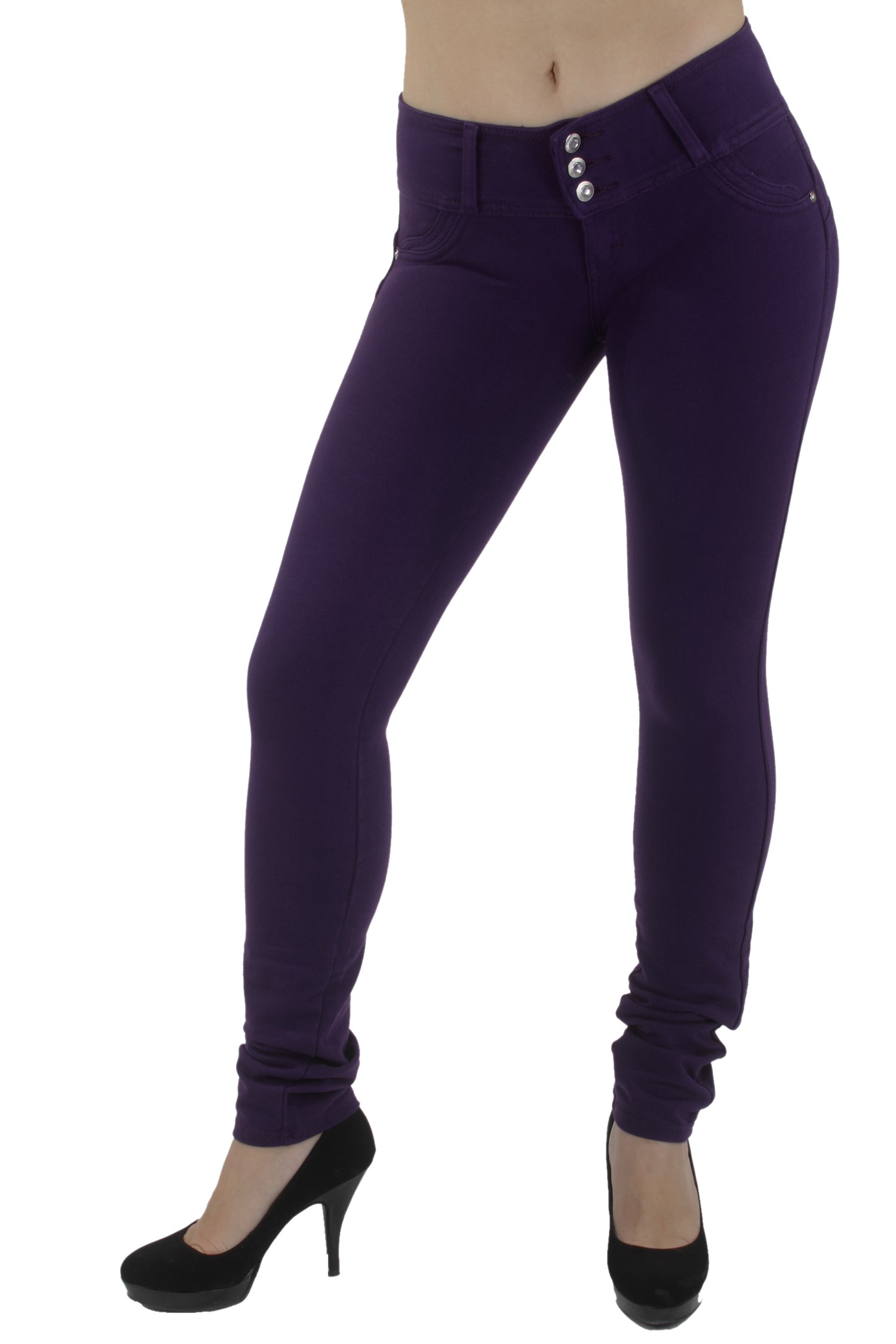 Premium Stretch Cotton,Butt lift,Levanta Cola,Skinny Leg Fashion Pants-25 Colors - Picture 37 of 80