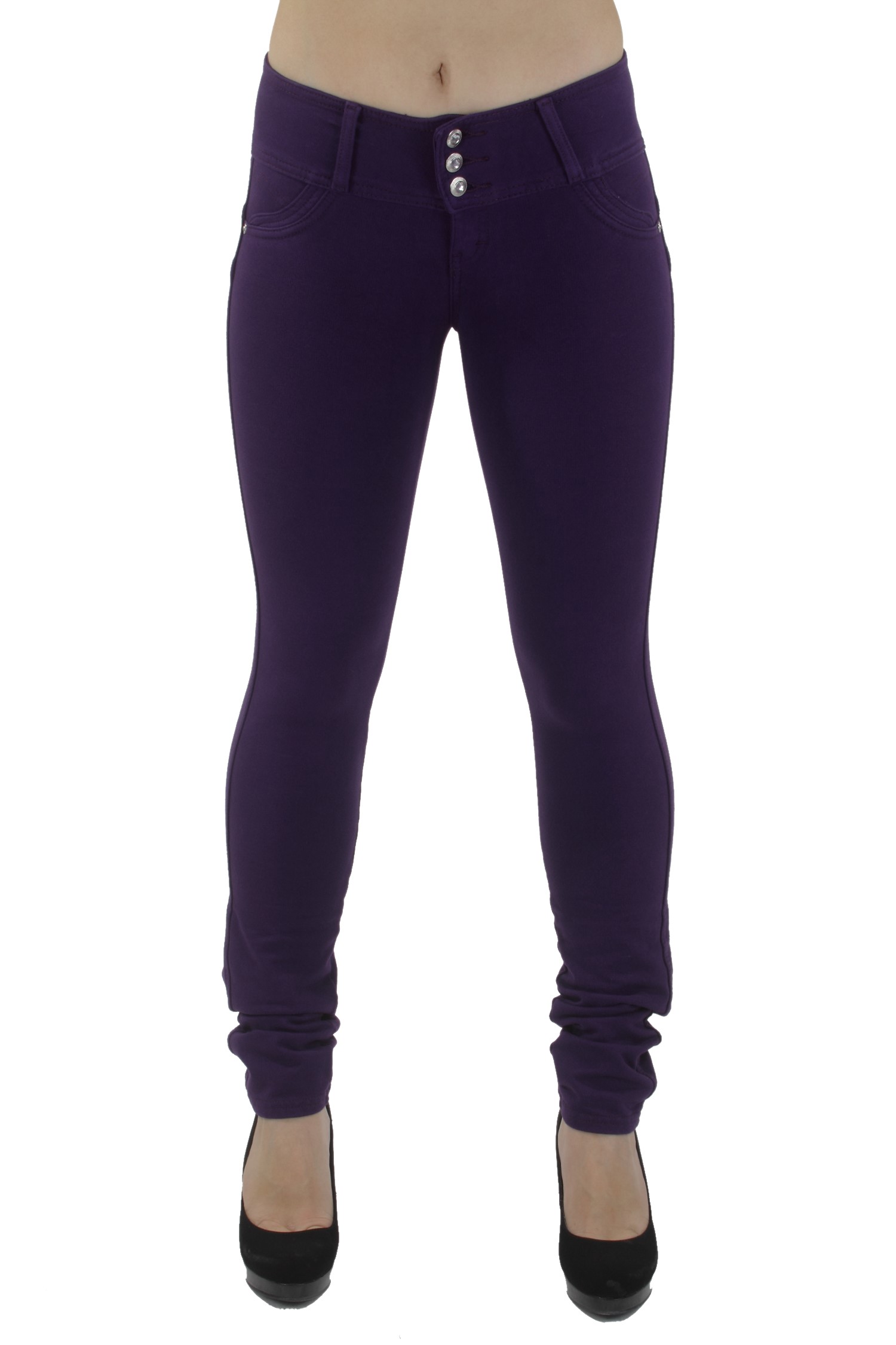 Premium Stretch Cotton,Butt lift,Levanta Cola,Skinny Leg Fashion Pants-25 Colors - Picture 40 of 80