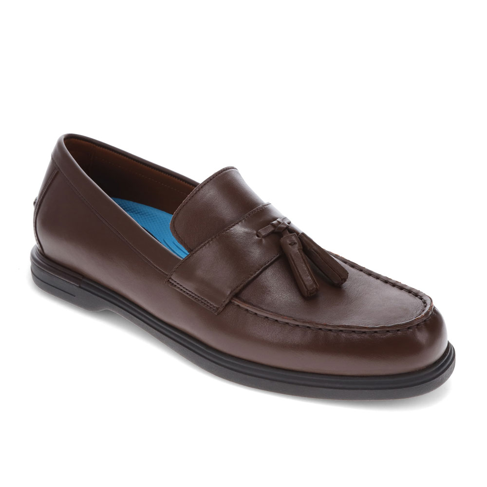 Dockers Mens Woodward Genuine Leather Dress Casual Tassel Loafer Shoe - Picture 7 of 12
