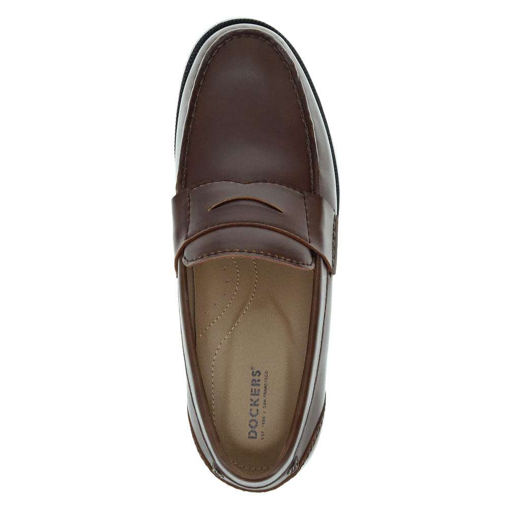 Dockers Brown Slip-on Penny Loafer Shoe‎ Mens 11 Business Dress Preppy Dockers Mens Colleague Penny Loafer Shoes - Walmart.com main image 4