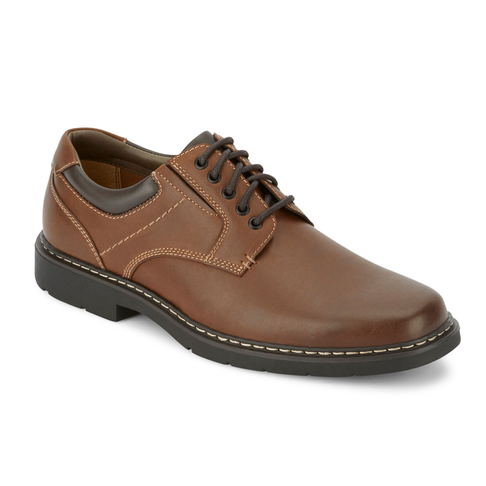Dockers Mens Lowry Rugged Laceup Rubber Sole Oxford Shoe with Comfort