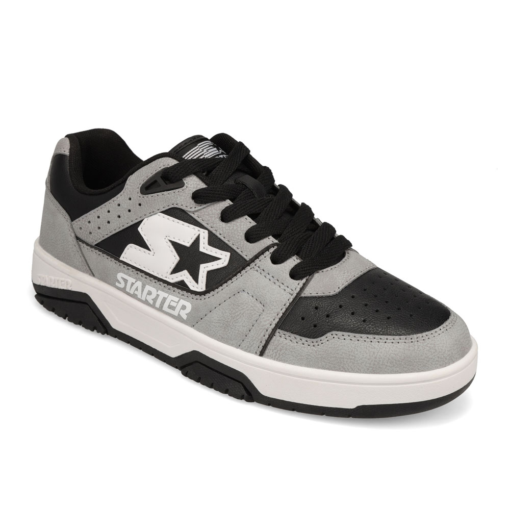 Starter Mens Fast Break Low Genuine Leather Sneaker