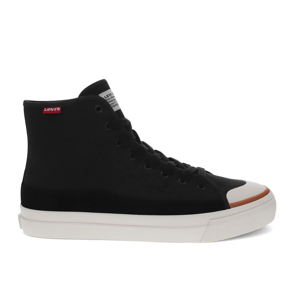 Levi's Mens Square Hi Twill and Suede High-Top Casual Sneaker Shoe