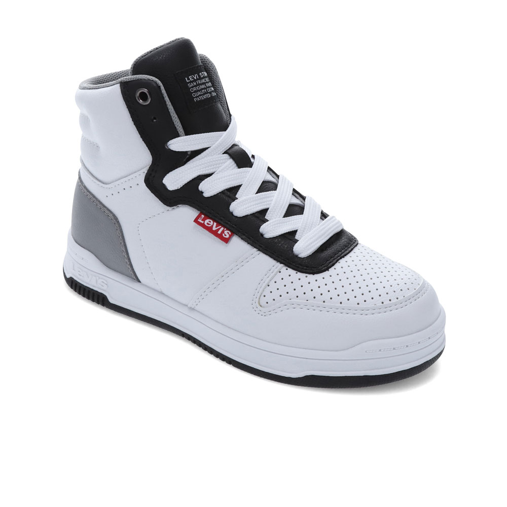 Levi's Kids Drive Hi Unisex Vegan Synthetic Leather Casual Hightop Sneaker Shoe - Picture 13 of 24