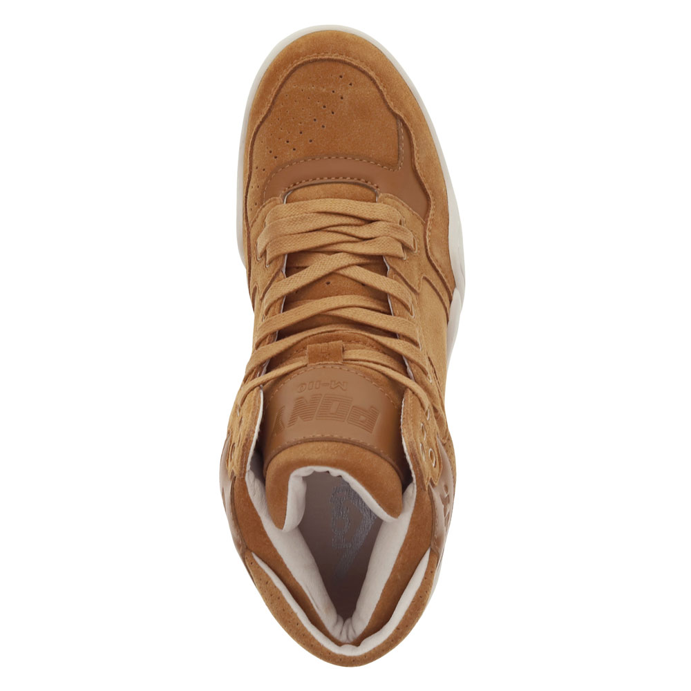 PONY Mens M110 Lux Genuine Leather and Suede Premium Lace Up Athletic Sneaker - Picture 14 of 18