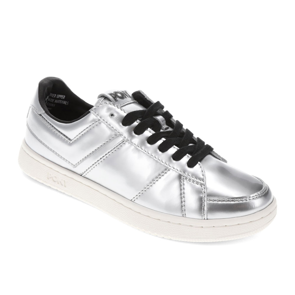 PONY Mens M-80 Low Metallic Genuine Leather Premium Lace Up Athletic Sneaker - Picture 13 of 18