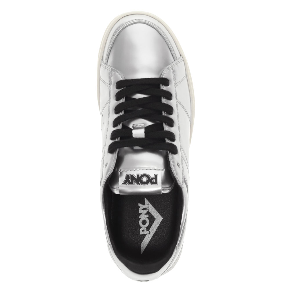 PONY Mens M-80 Low Metallic Genuine Leather Premium Lace Up Athletic Sneaker - Picture 14 of 18