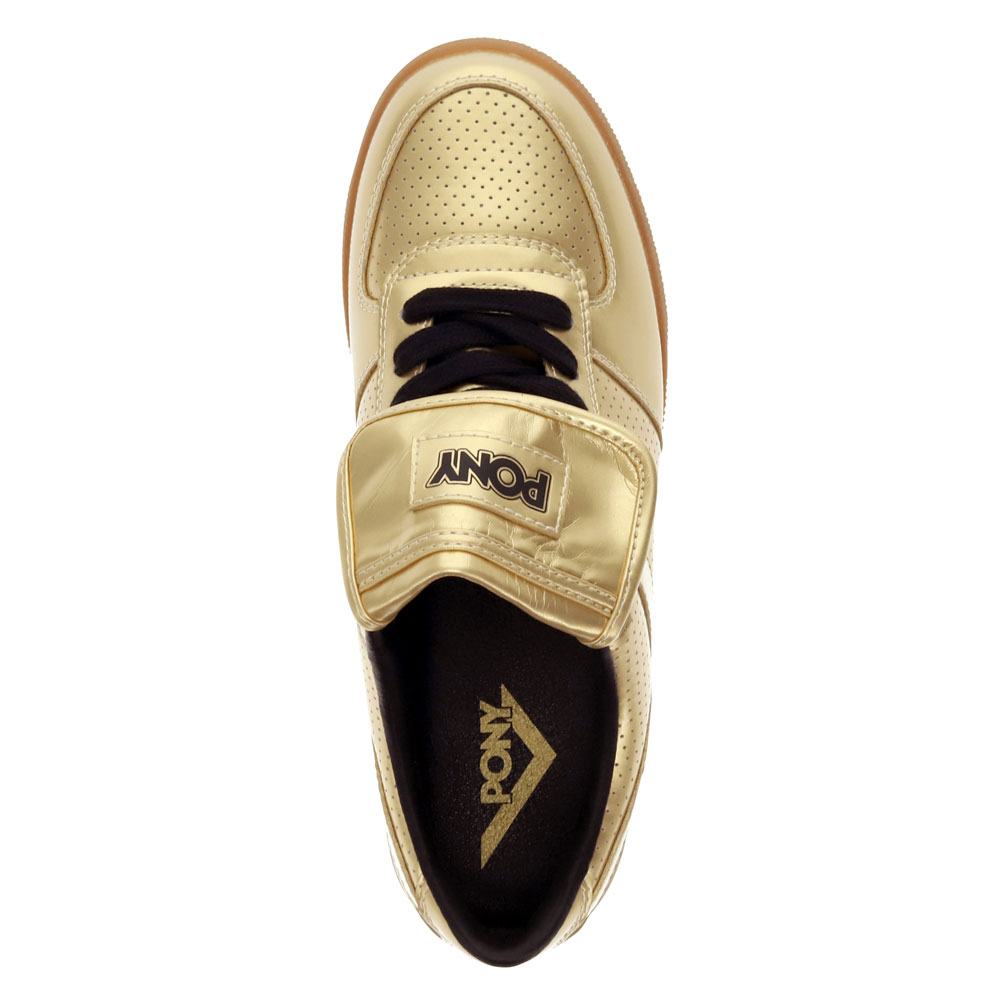 PONY Mens Linebacker Metallic Genuine Leather Premium Lace Up Athletic Sneaker - Picture 8 of 12