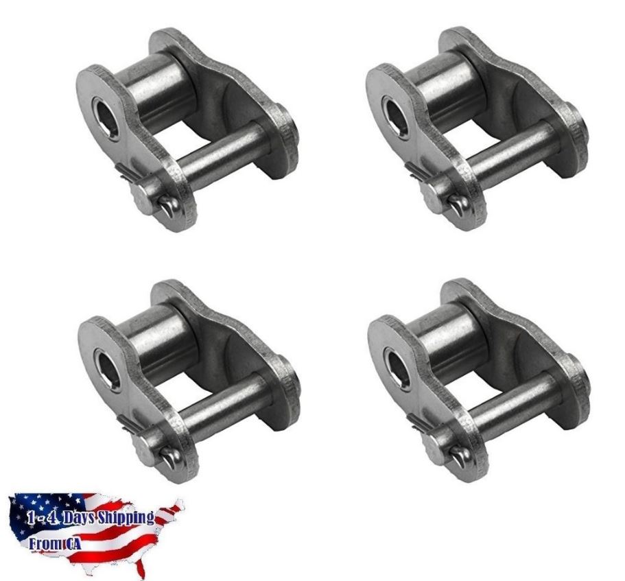 4PIECES 41NP Nickel Plated Offset Link, Roller Chain Half Links eBay