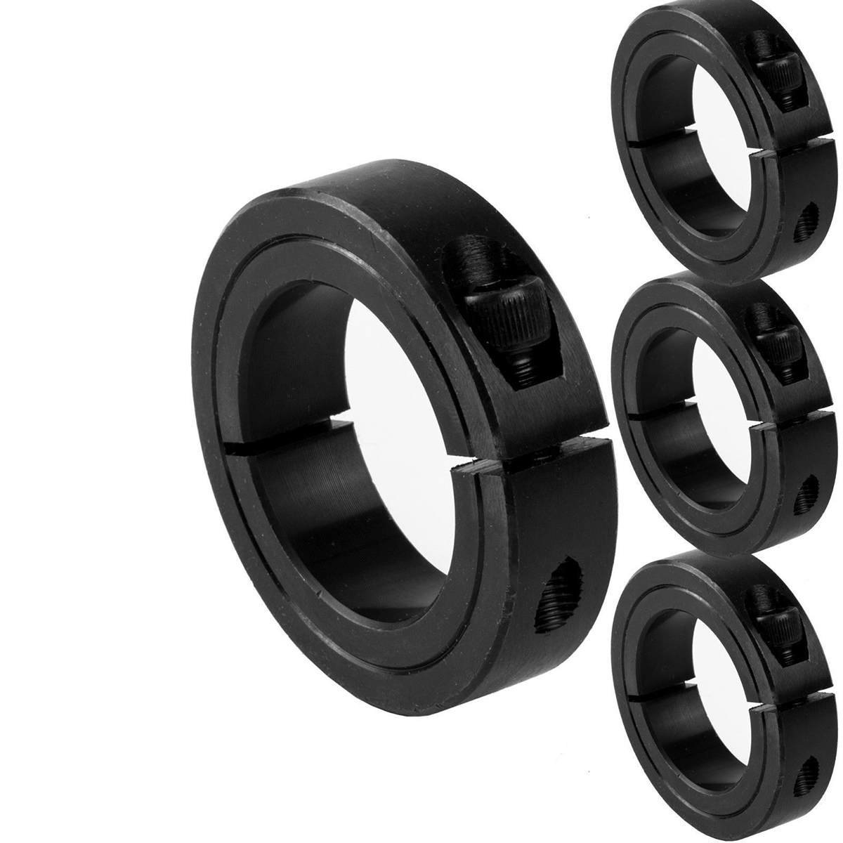 1/2" Bore Single Split Shaft Collar Black Oxide Set Screw Style (4 PCS) eBay